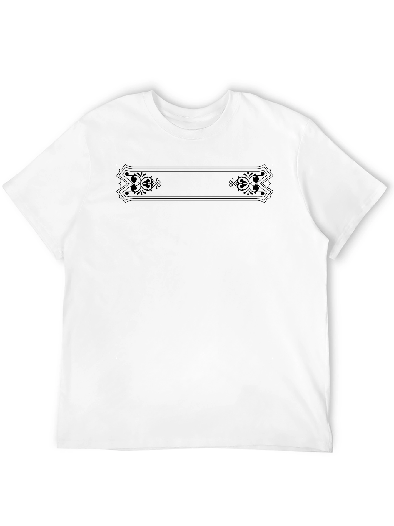 Black Men's Black Graphic Tee Shirt view 12