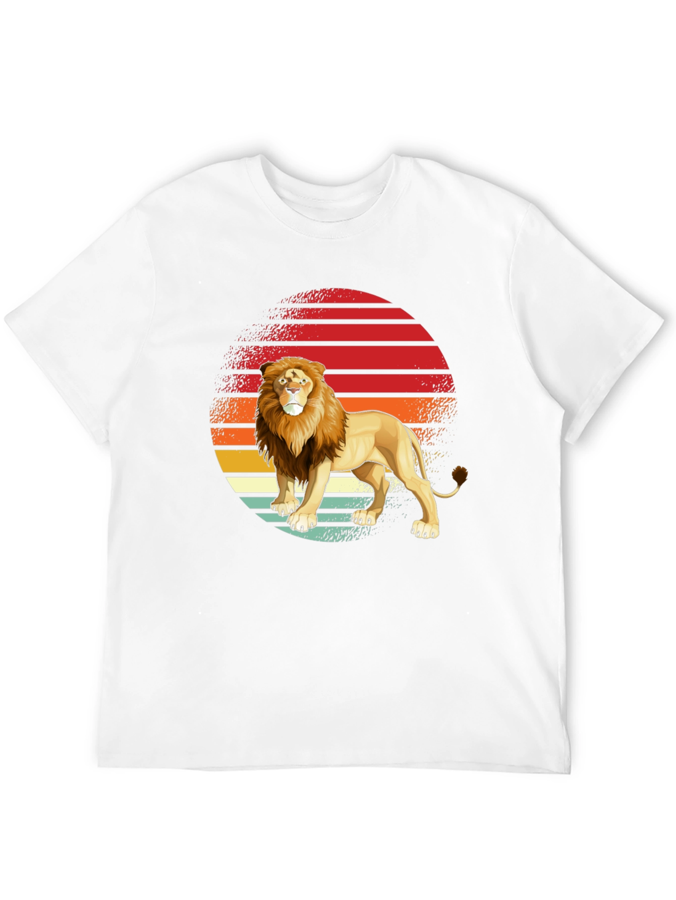 Black Lion Sunset Graphic Tee - Retro Style view 12