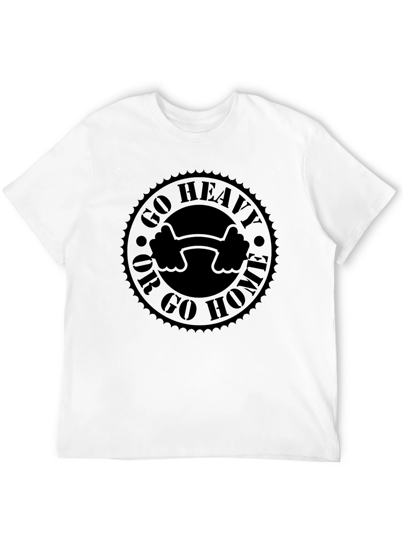 Go Heavy or Go Home Black T-Shirt - 12