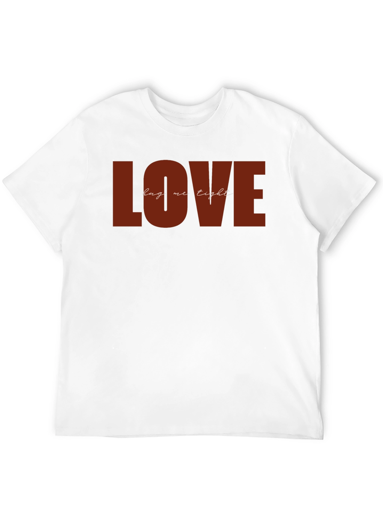 Black LOVE Hug Me Tight Graphic Black T-Shirt view 12