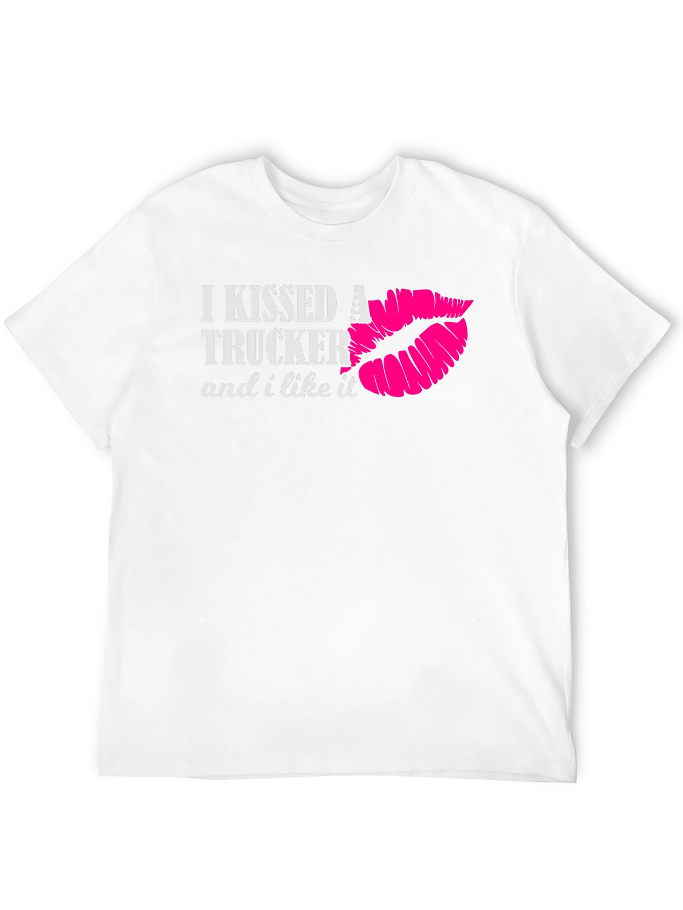 Black I Kissed a Trucker T-Shirt view 12