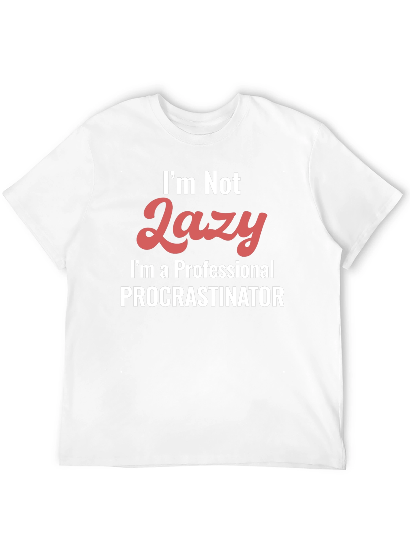 Black Funny Procrastinator Graphic T-Shirt view 12