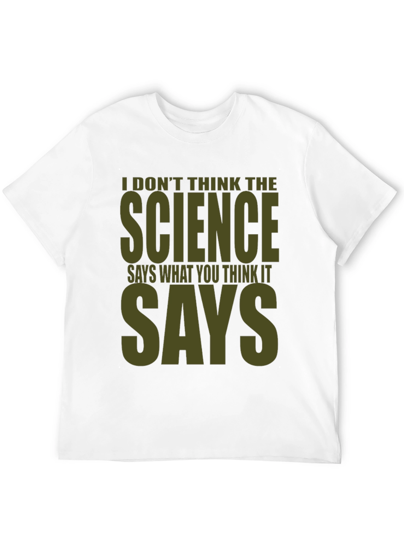 Black Science Says Graphic Tee - Mens Funny T-Shirt view 12