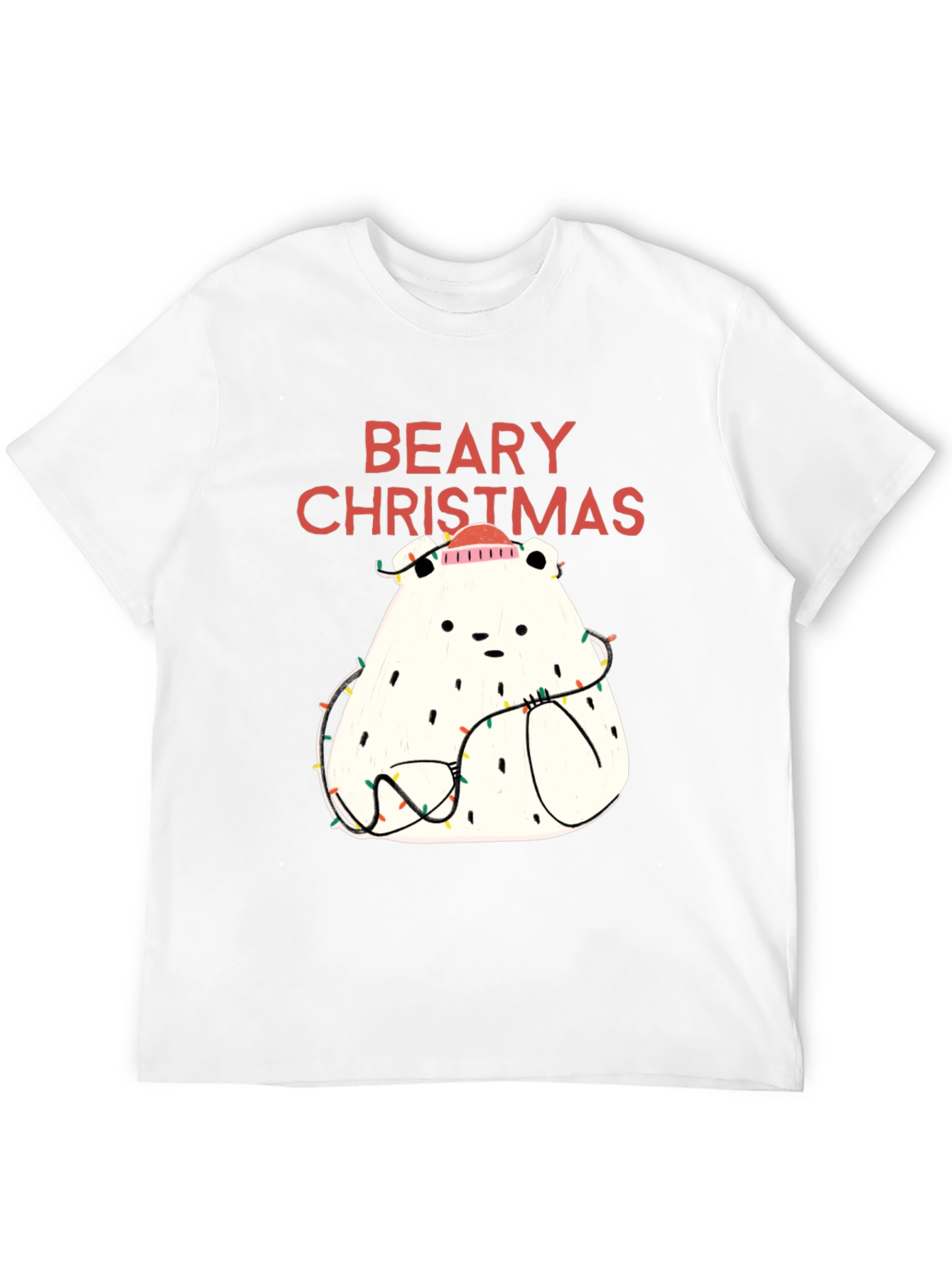 Black Beary Christmas Graphic Tee - Holiday Fun view 12