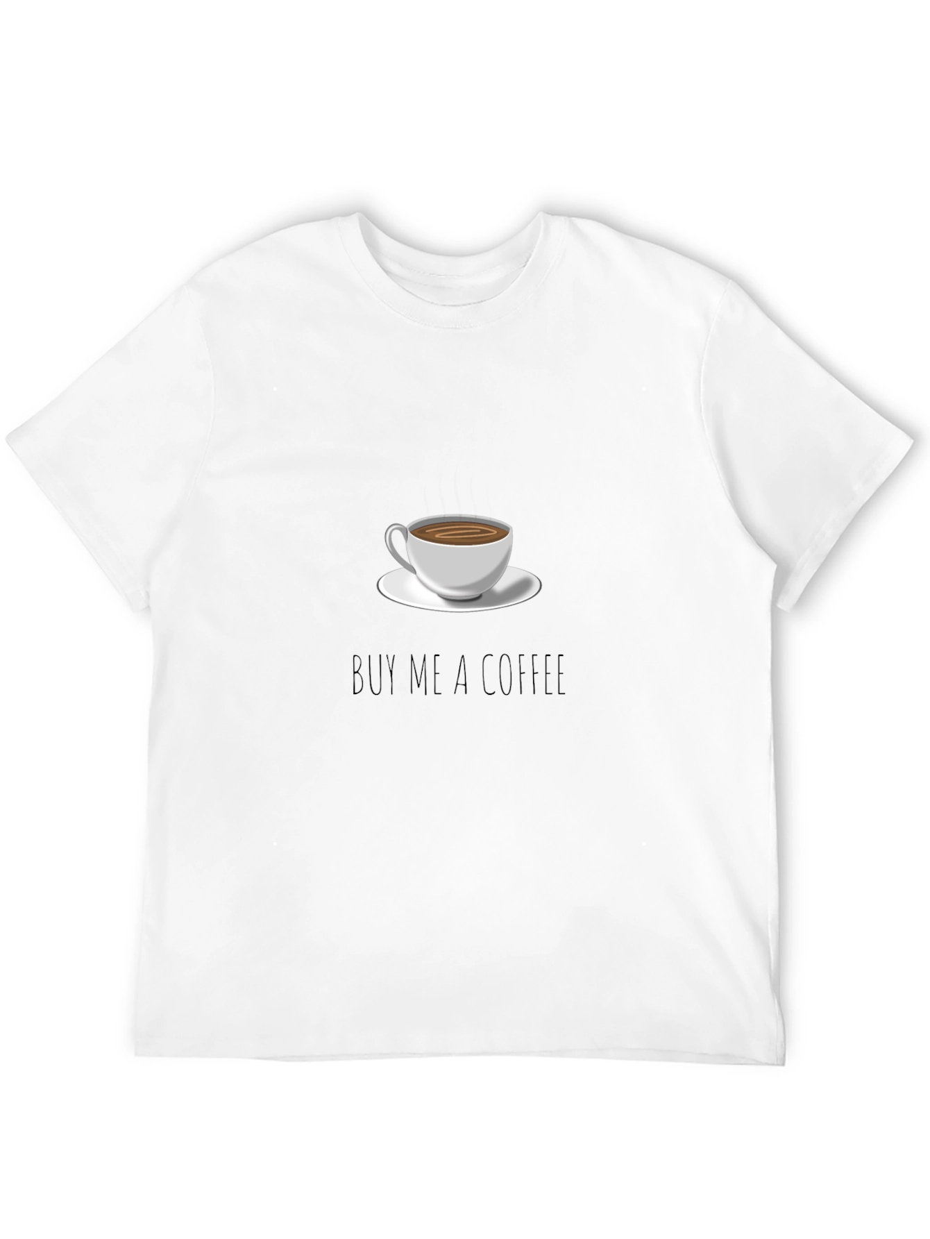 Black Buy Me a Coffee T-Shirt view 12