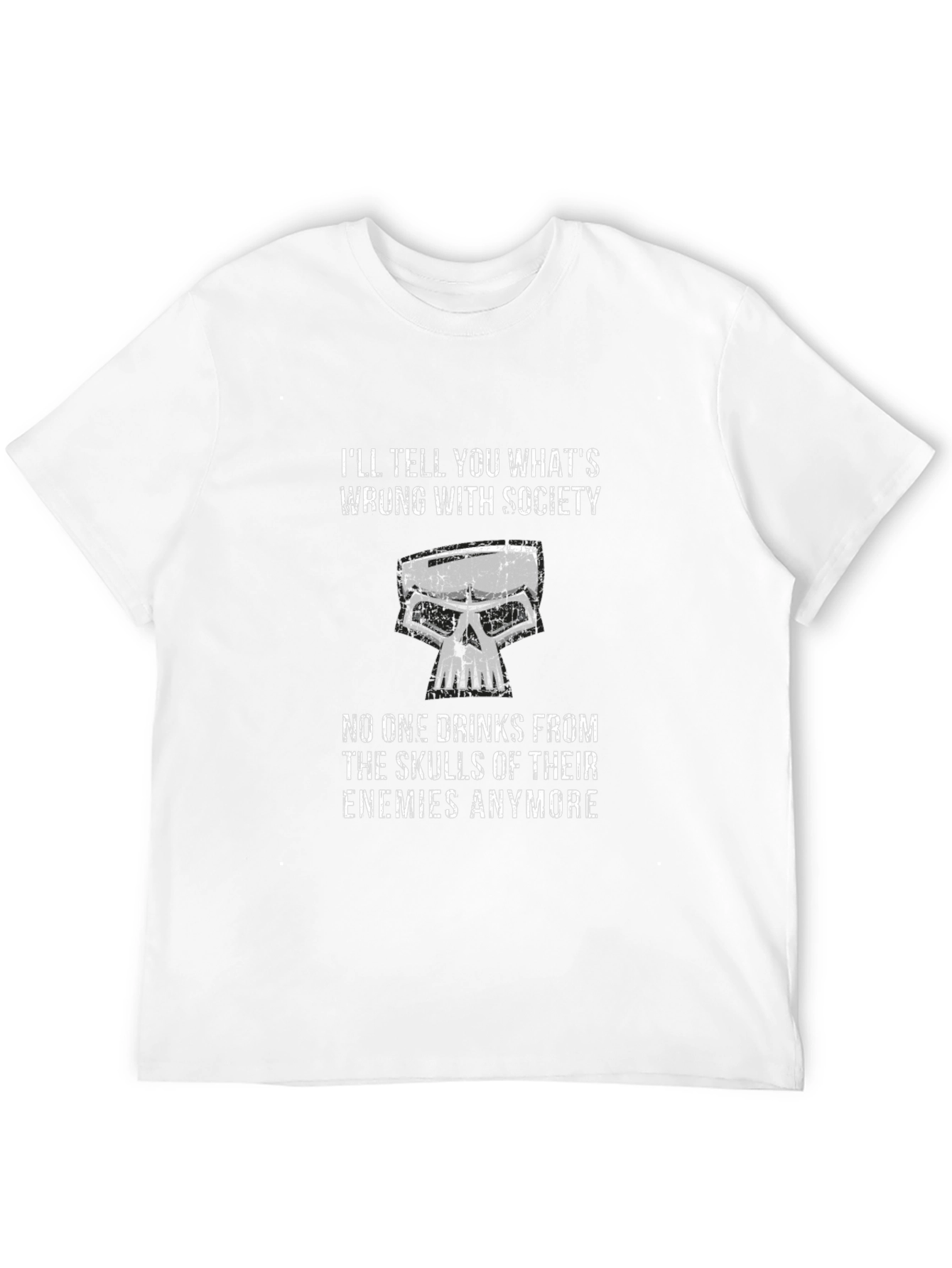 Black Skull Graphic T-Shirt - Society's Ills view 12