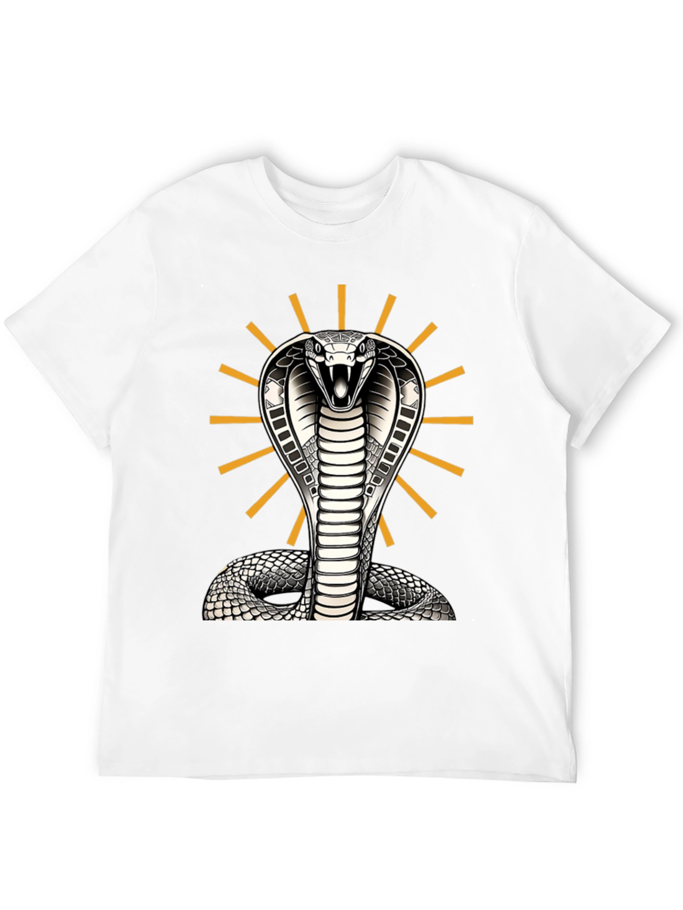 Black Cobra Snake Graphic Tee - Striking Design, Comfortable Fit view 12
