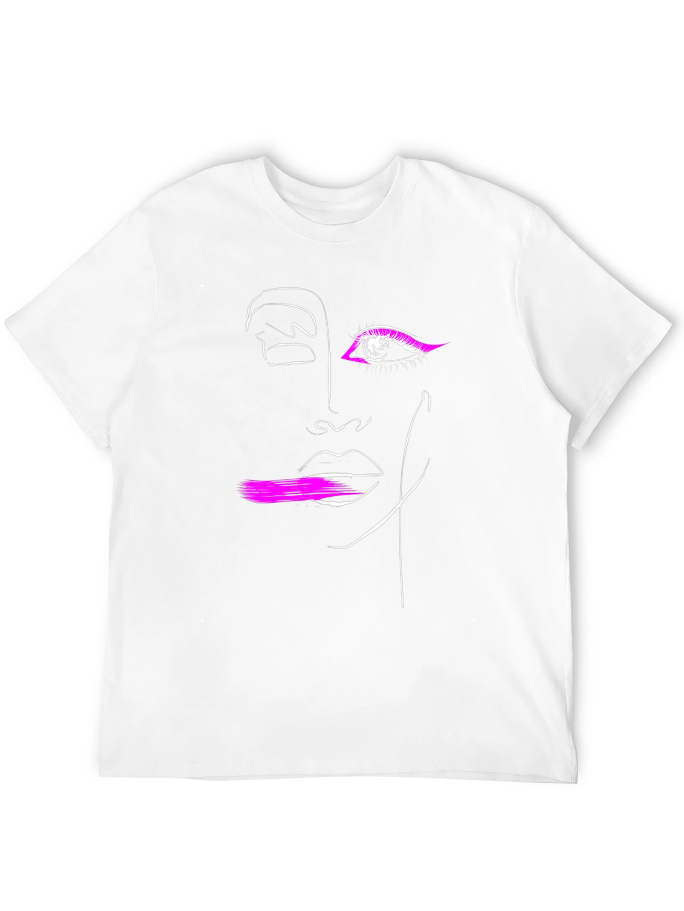 Black Abstract Line Art Graphic Tee - Stylish Minimalist Design view 12