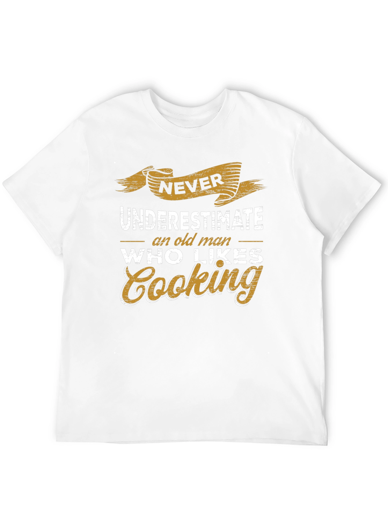 Black Never Underestimate Old Man Who Likes Cooking Graphic T-Shirt view 12