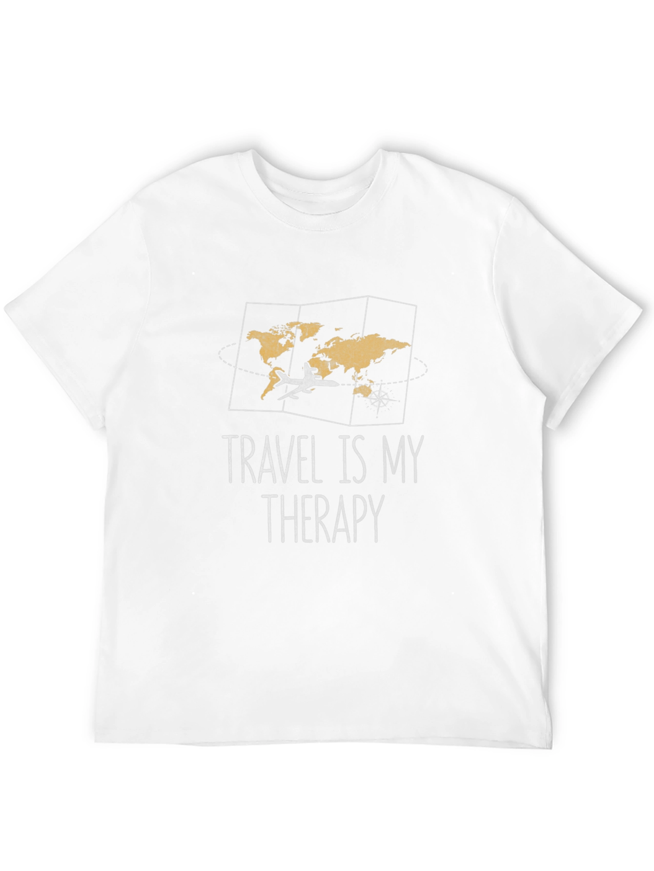 Black Travel Is My Therapy Graphic T-Shirt view 12