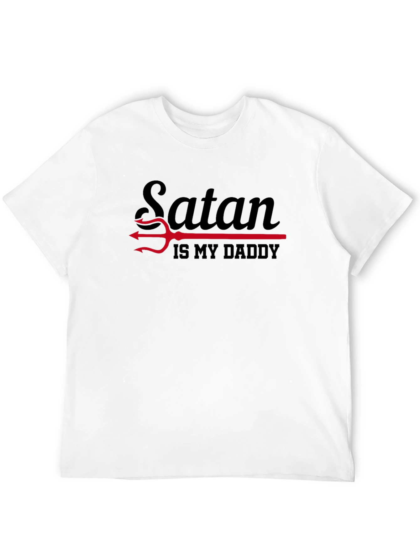 Black Satan Is My Daddy Graphic Tee - Black T-Shirt view 12