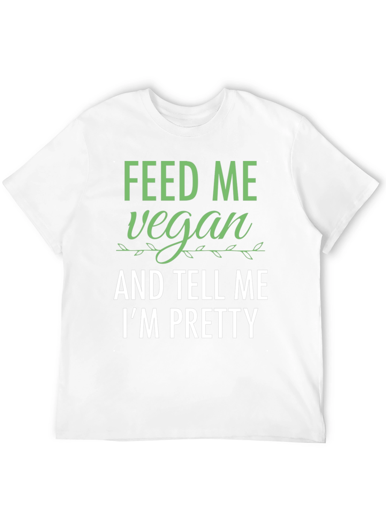 Black Feed Me Vegan Funny Graphic T-Shirt view 12
