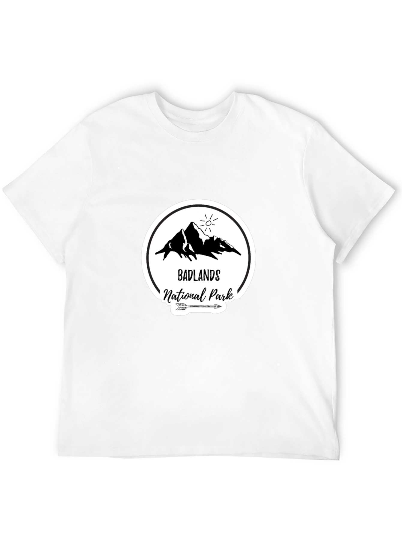 Black Badlands National Park Graphic T-Shirt view 12
