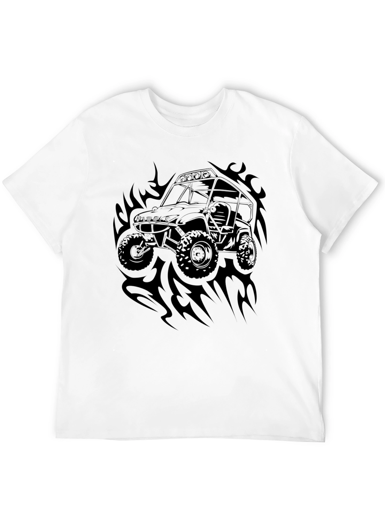 Black Off-Road Vehicle Graphic Tee view 12