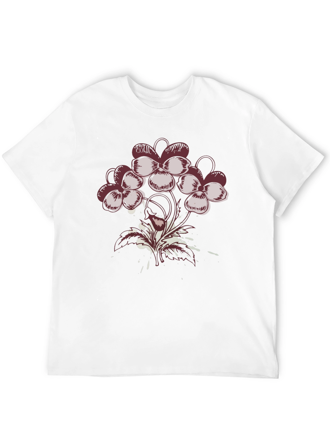 Black Floral Graphic T-Shirt - Modern Art Tee view 12