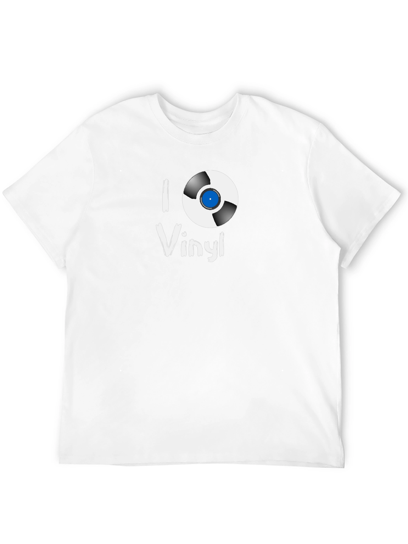 Black I Love Vinyl Black T-Shirt view 12