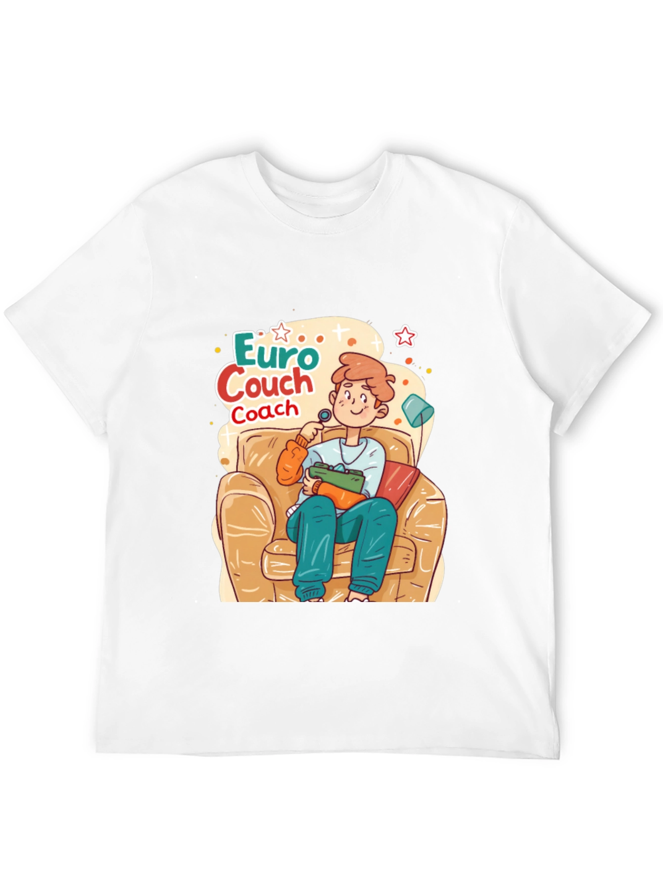 Black Euro Couch Coach T-Shirt view 12