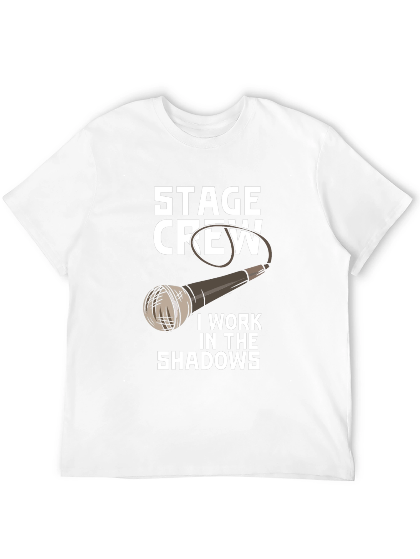 Black Stage Crew T-Shirt - I Work In The Shadows Tee view 12