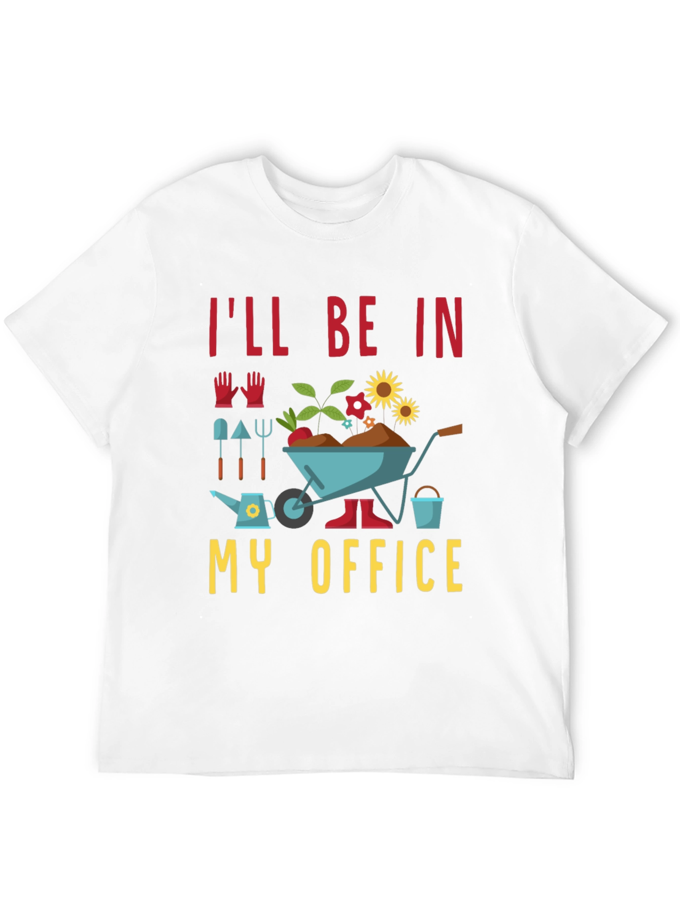 Black Gardening Office T-Shirt -  Horticulture Humor Tee view 12