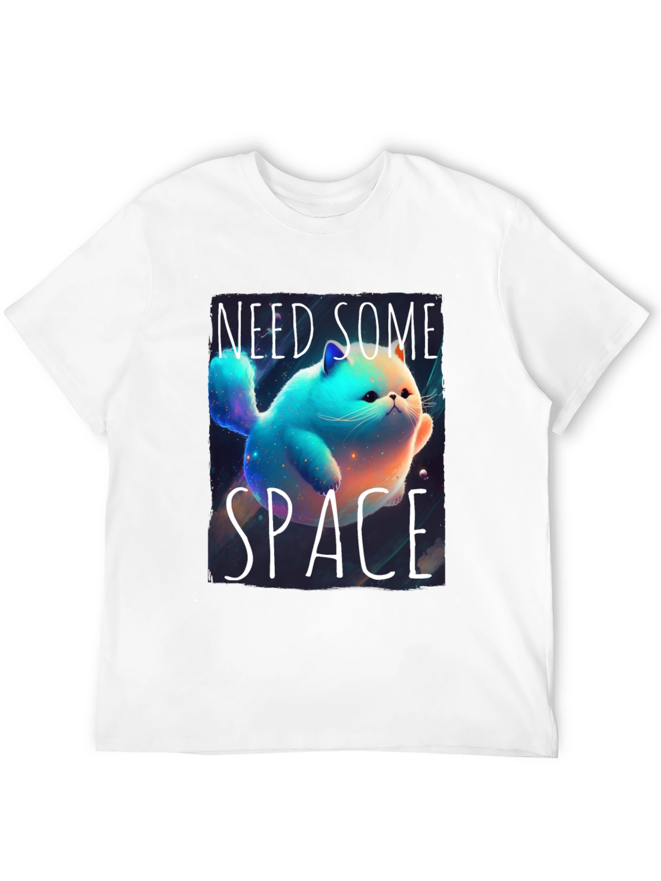 Black Need Some Space T-Shirt Cat Lover view 12