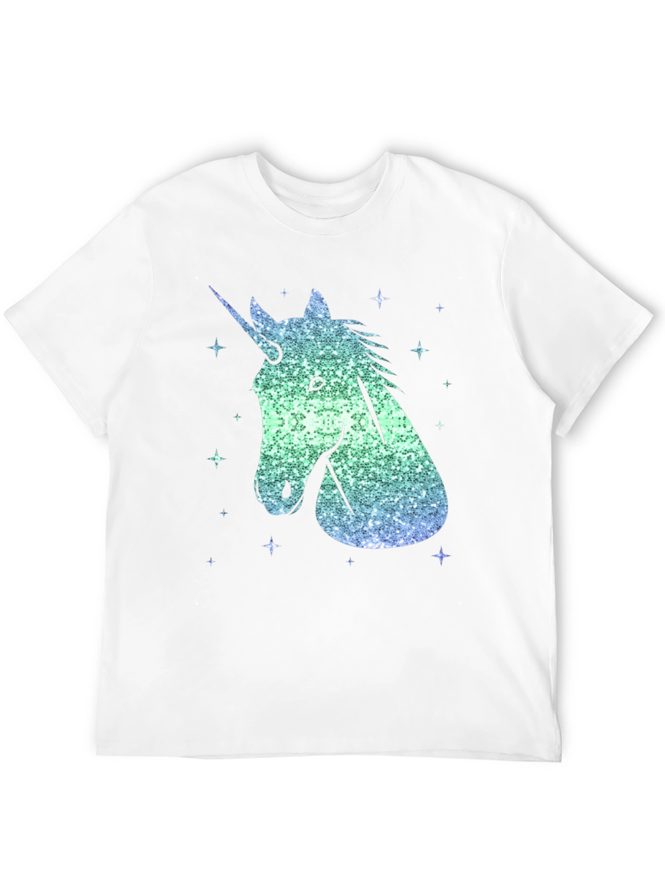 Unicorn Sparkle Graphic Tee - Men's Black T-Shirt - 12