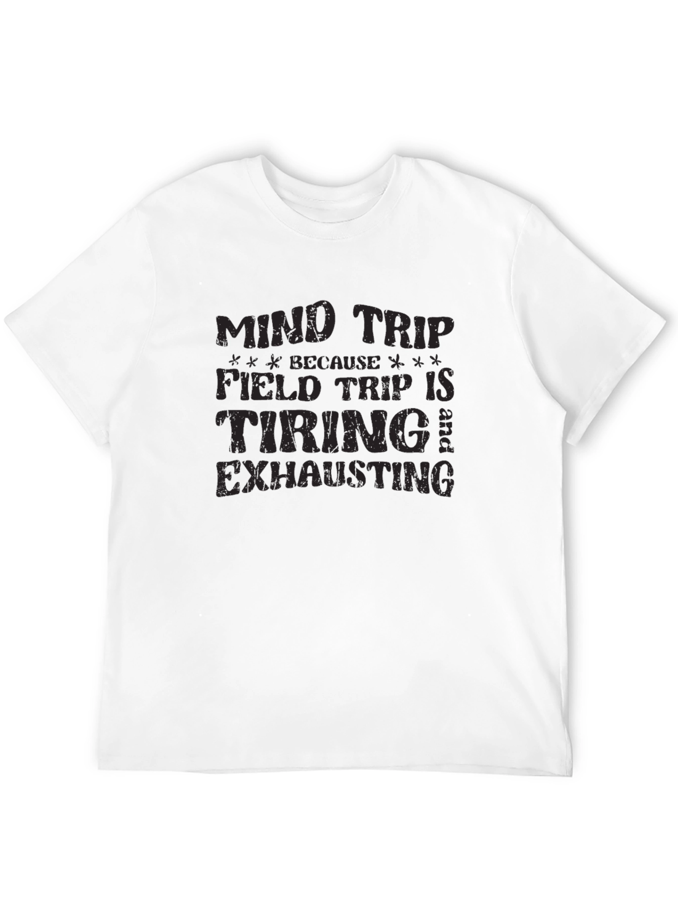 Black Mind Trip Funny Graphic Tee view 12