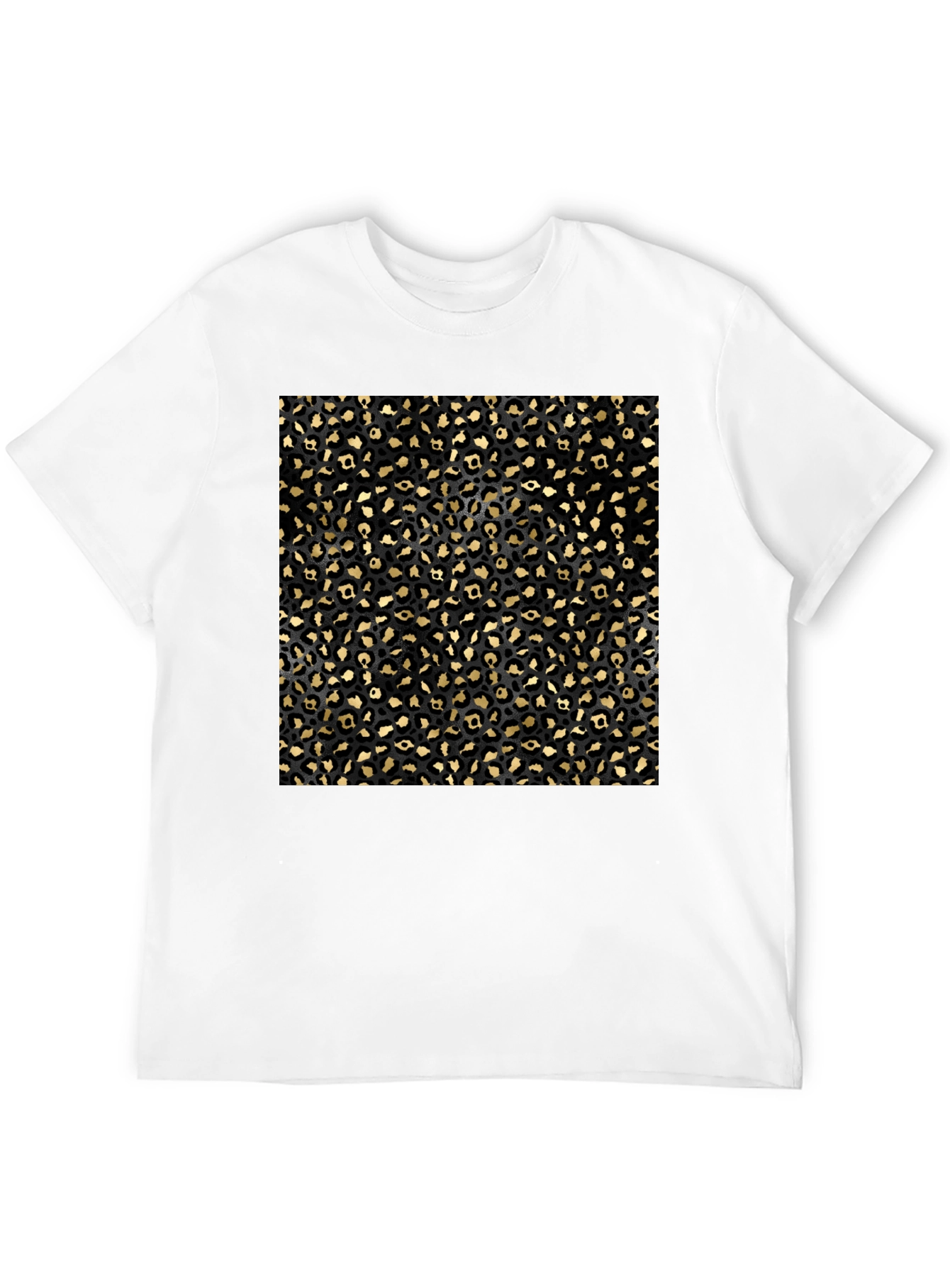 Black Leopard Print T-Shirt view 12