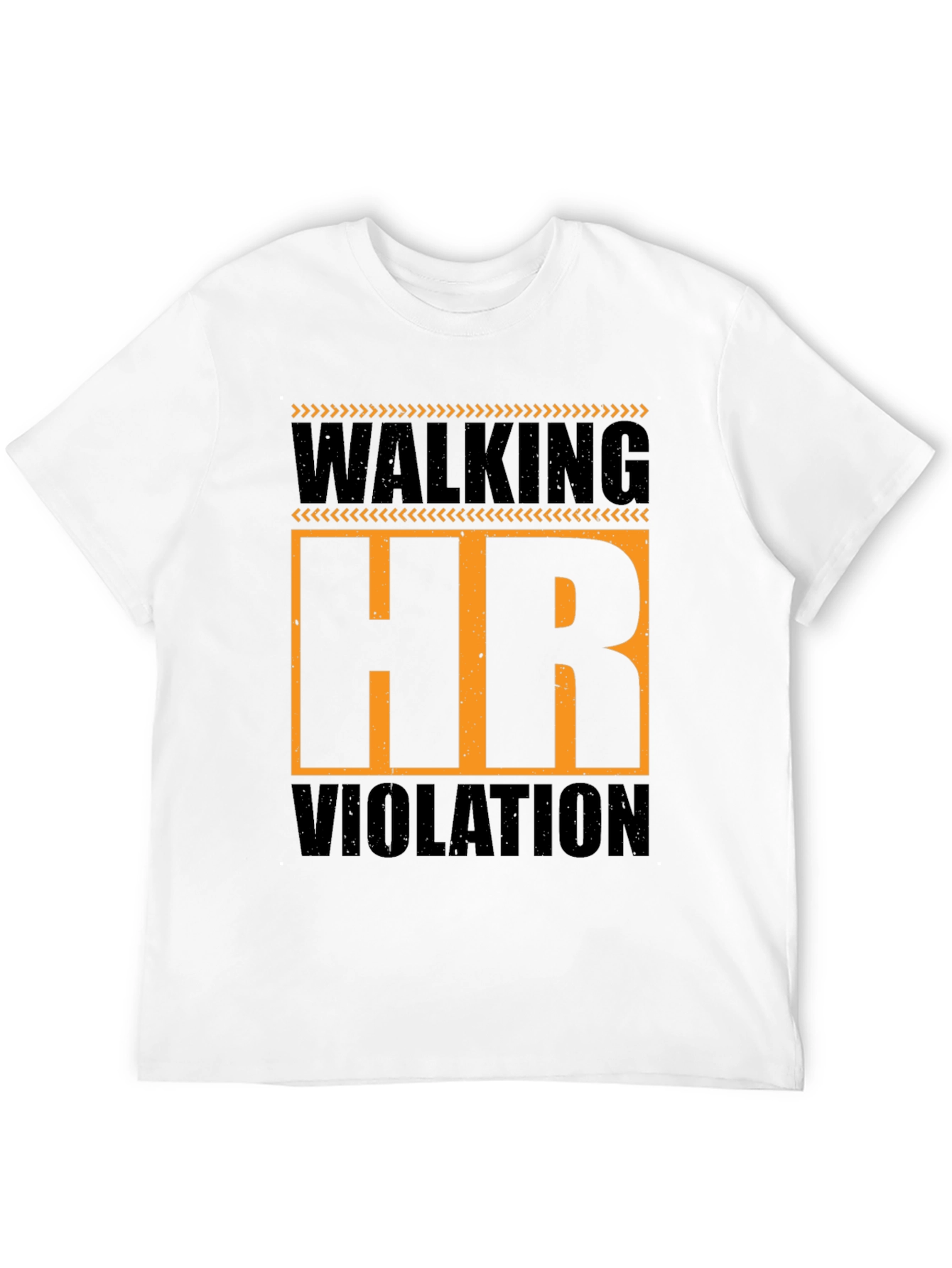 Black Walking HR Violation Graphic T-Shirt view 12