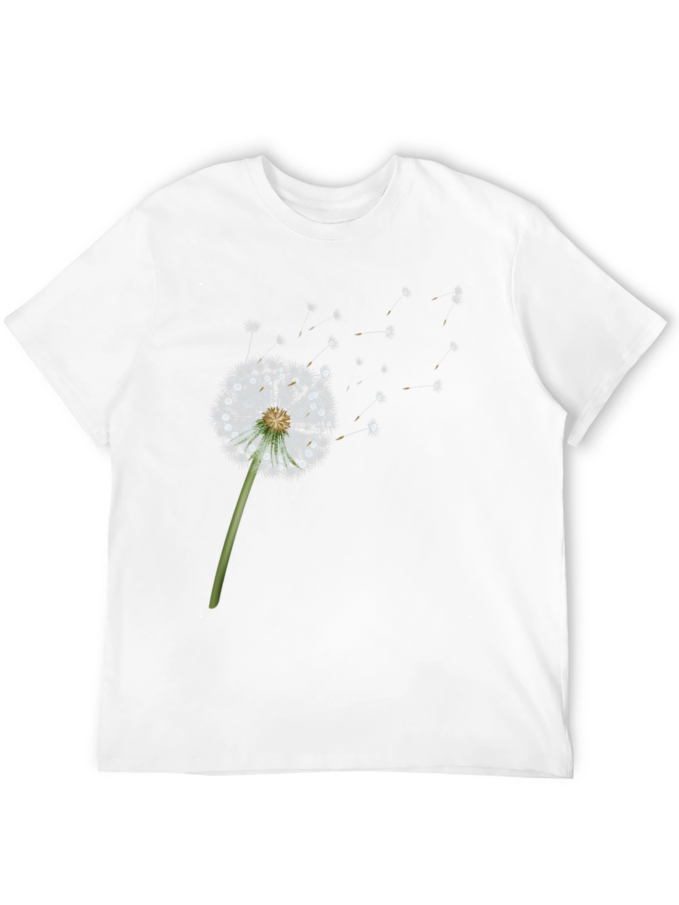 Black Dandelion Wish Graphic Tee - Black Cotton Blend view 12