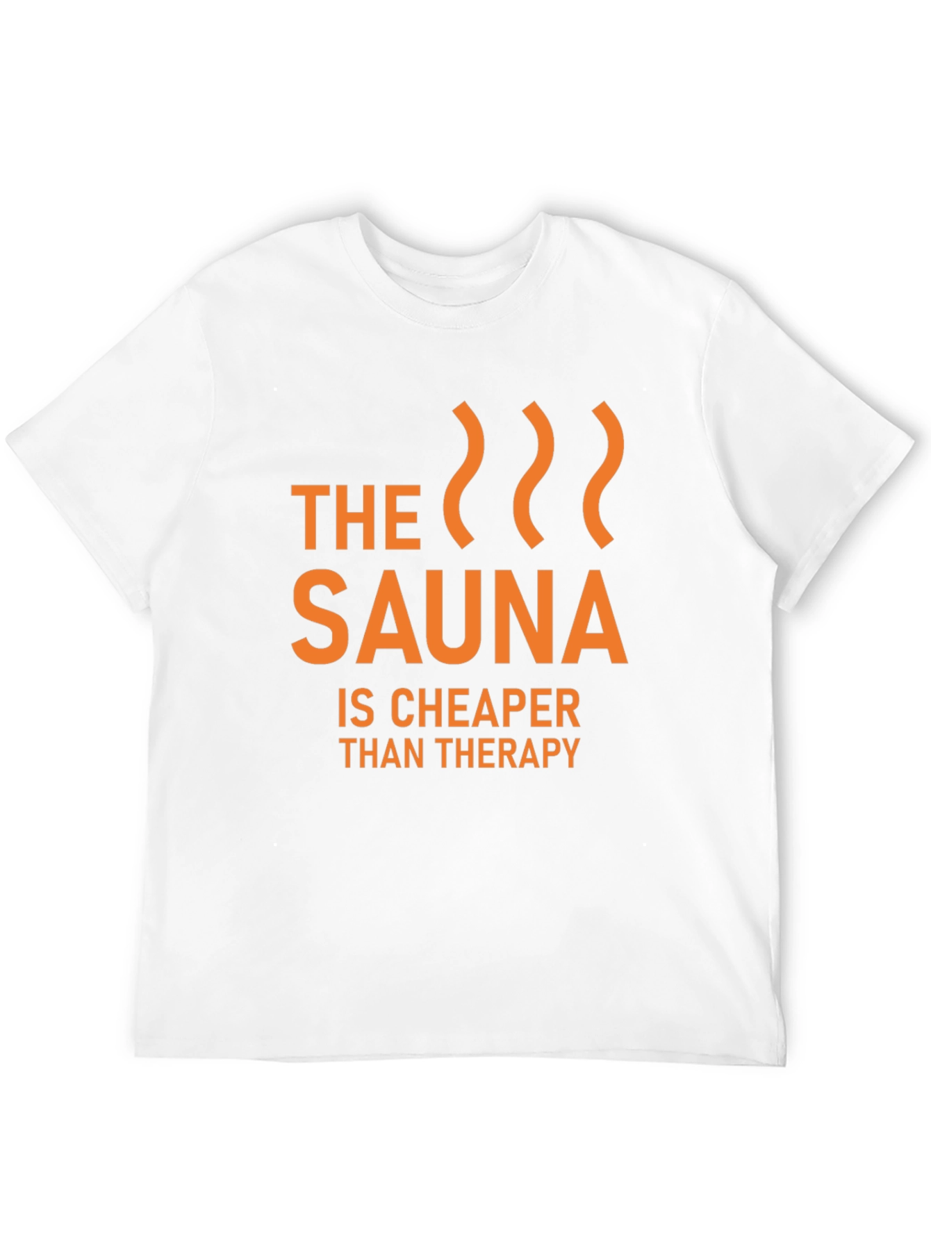 Black Sauna Cheaper Than Therapy Graphic T-Shirt view 12