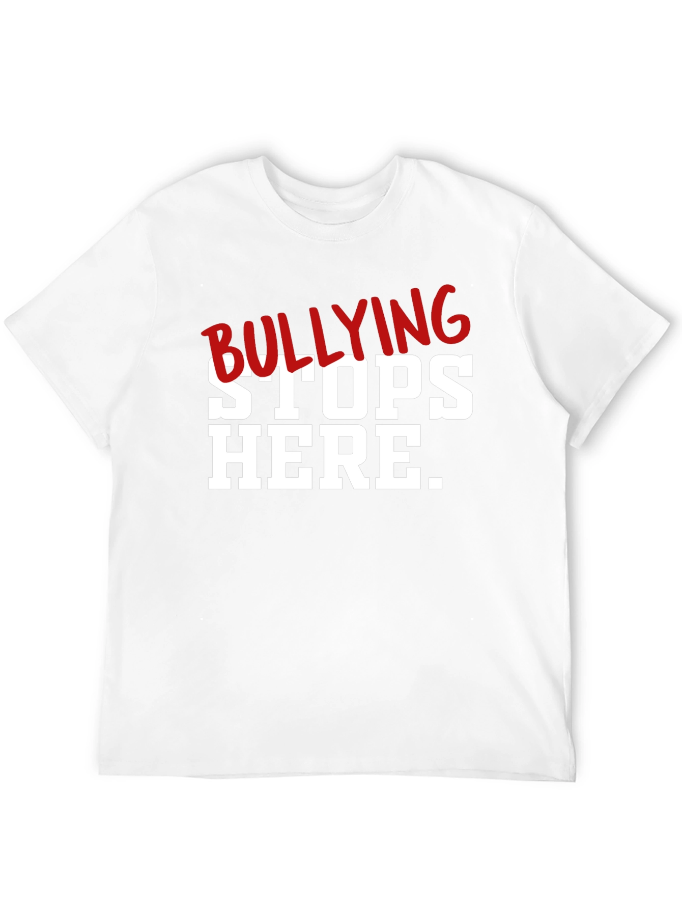Black Bullying Stops Here Graphic T-Shirt view 12