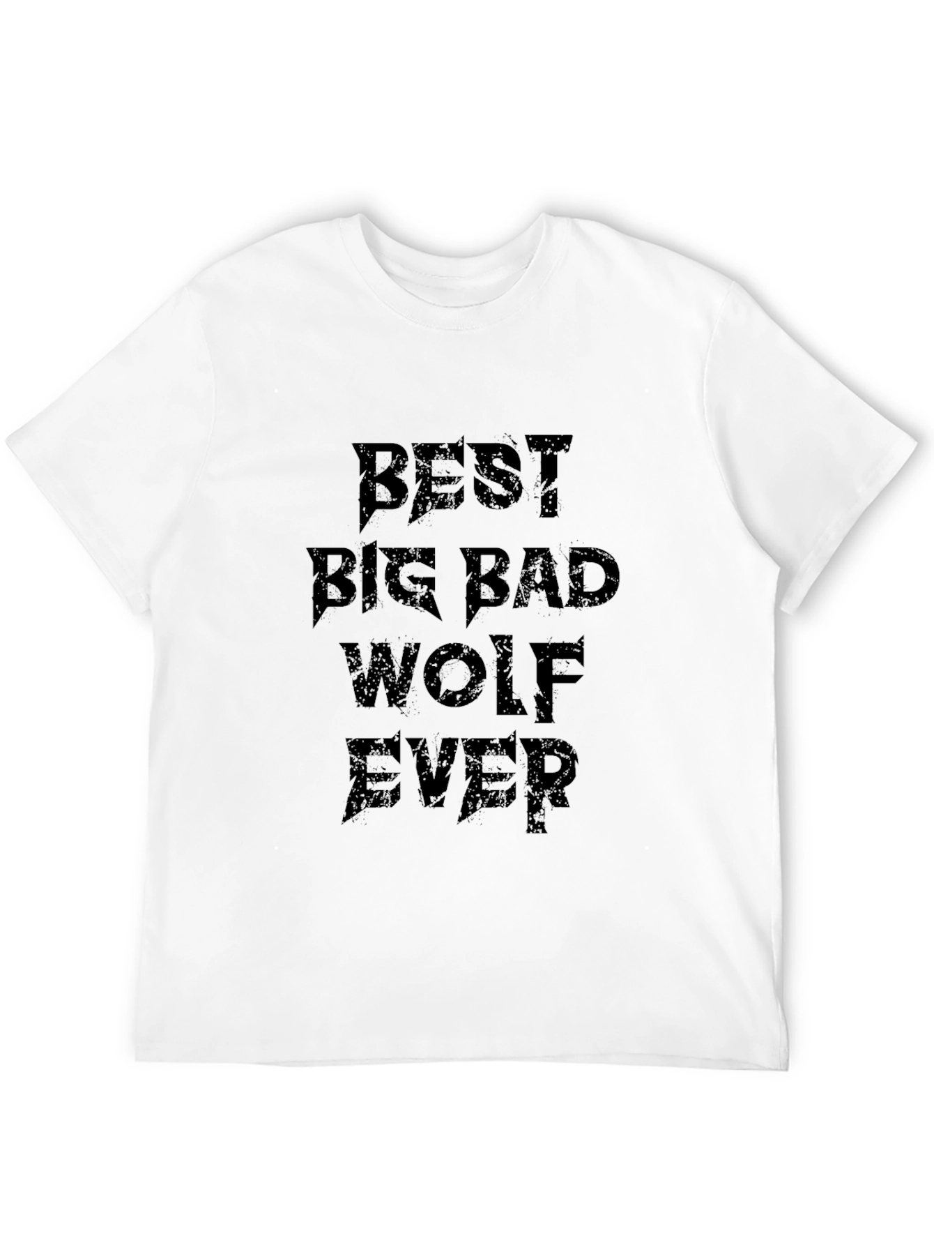 Black Best Big Bad Wolf Ever T-Shirt - Black view 12