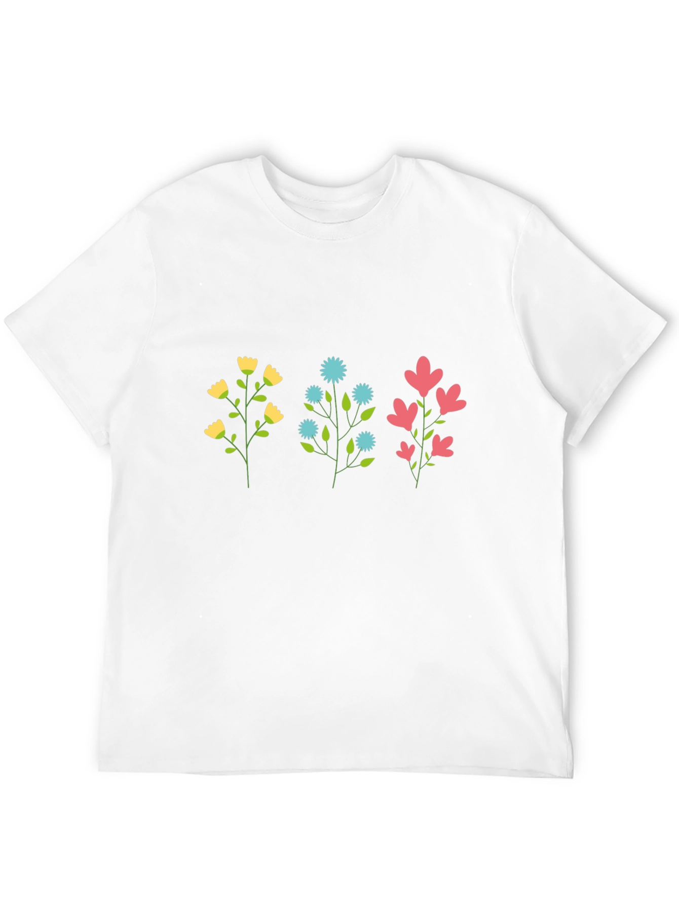 Black Floral Print Black T-Shirt view 12