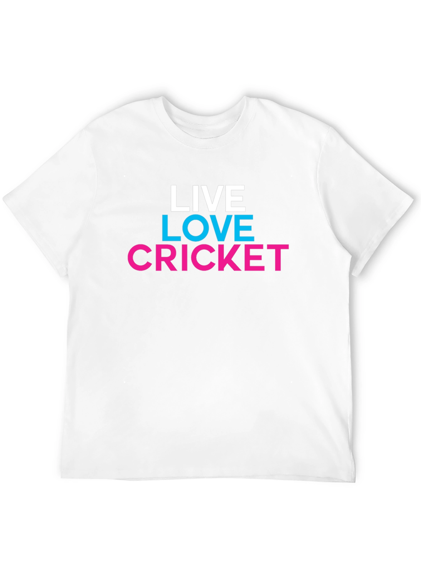 Live Love Cricket Graphic Tee - Trendy Casual Shirt - 12