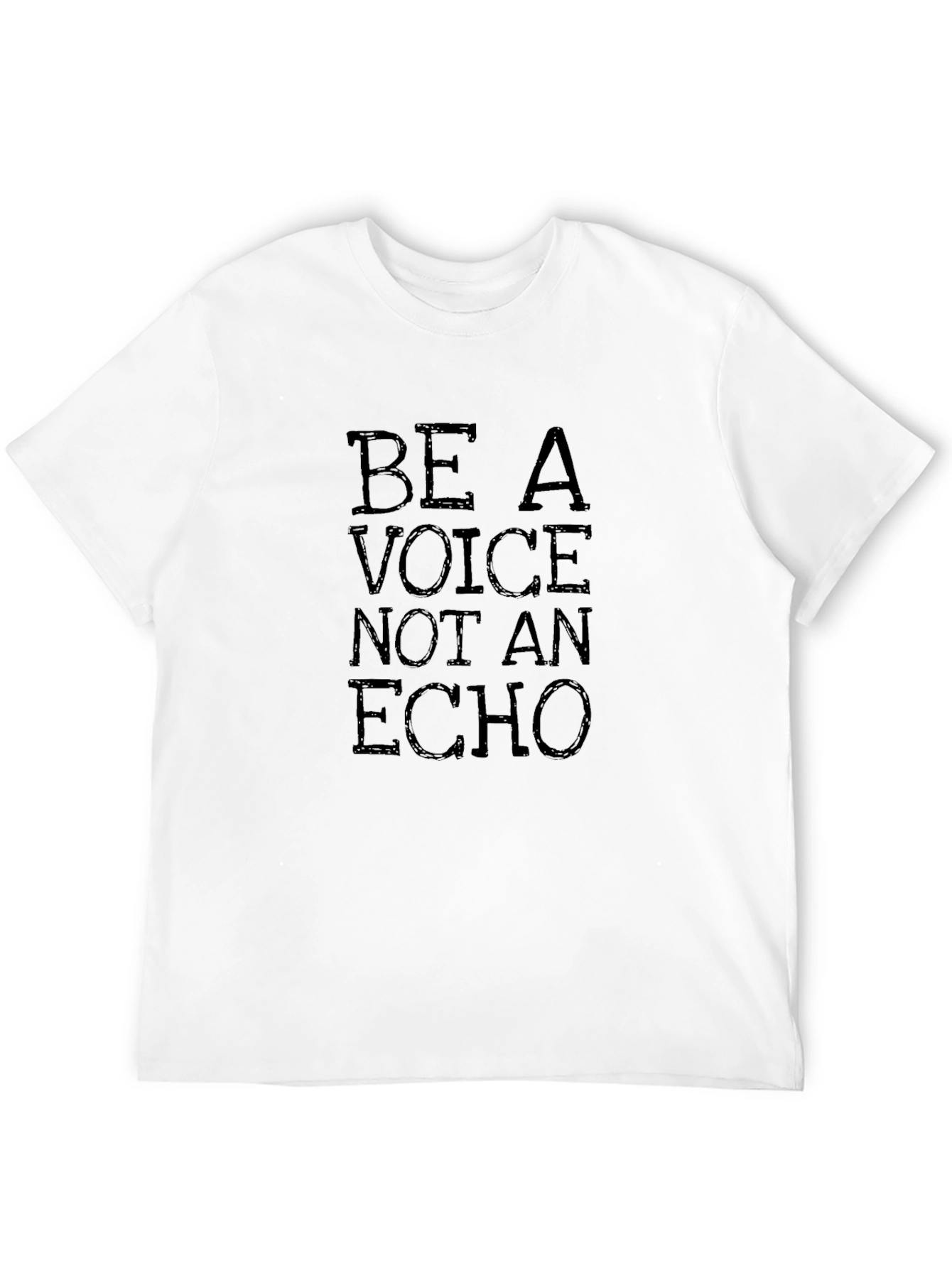 Black Be A Voice, Not An Echo Black T-Shirt view 12