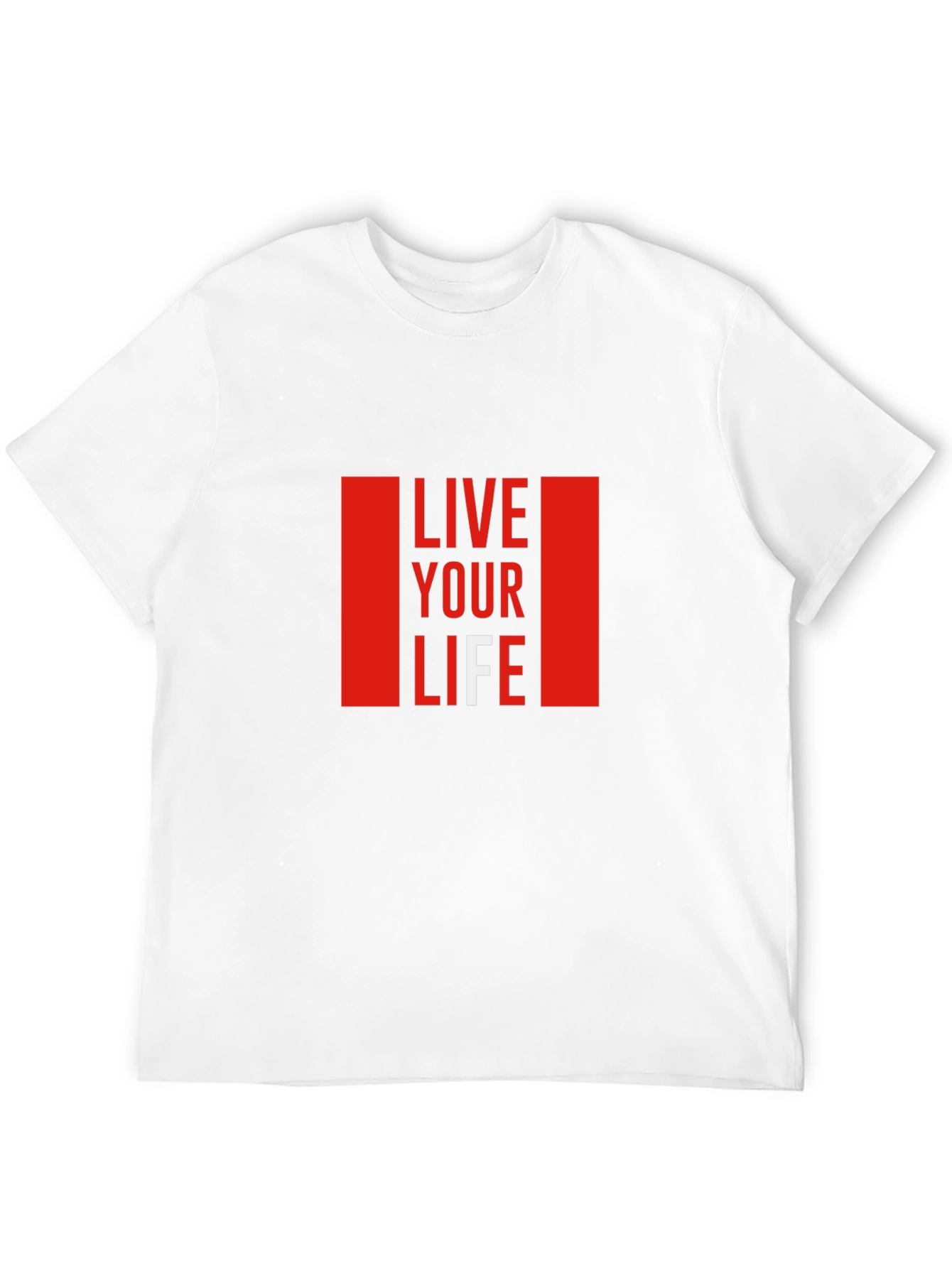 Black Live Your Life Graphic T-Shirt - Black view 12