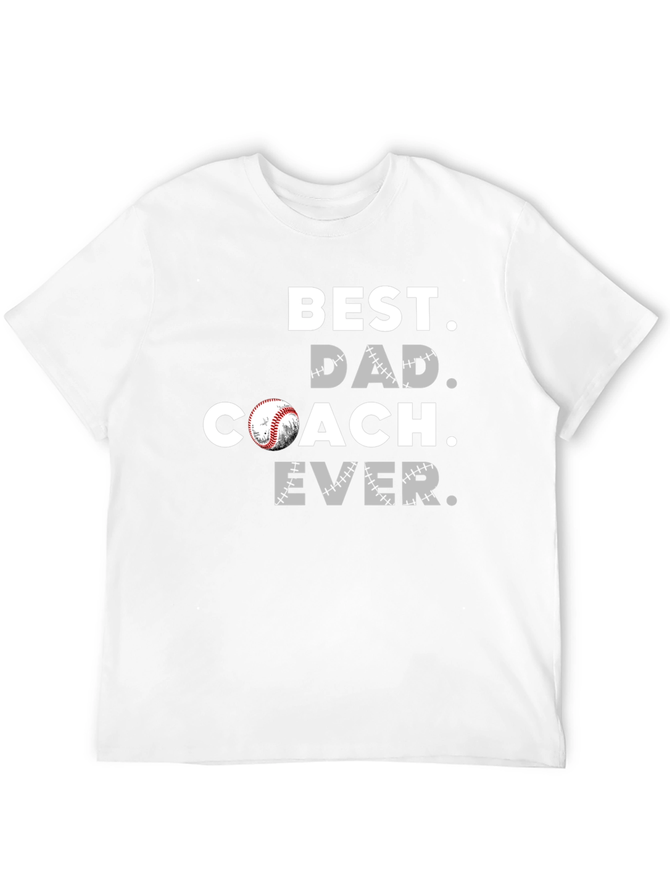 Black Best Dad Coach Ever T-Shirt view 12