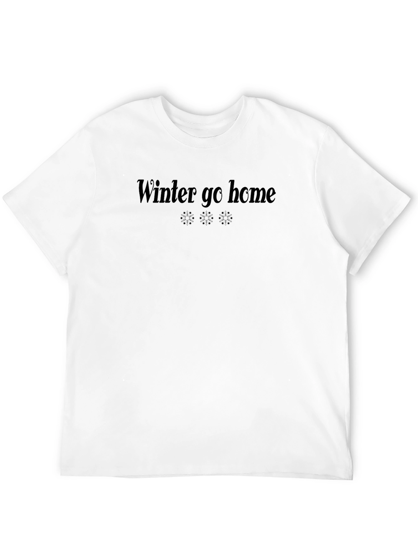 Black Winter Go Home Graphic Tee - Black T-Shirt view 12