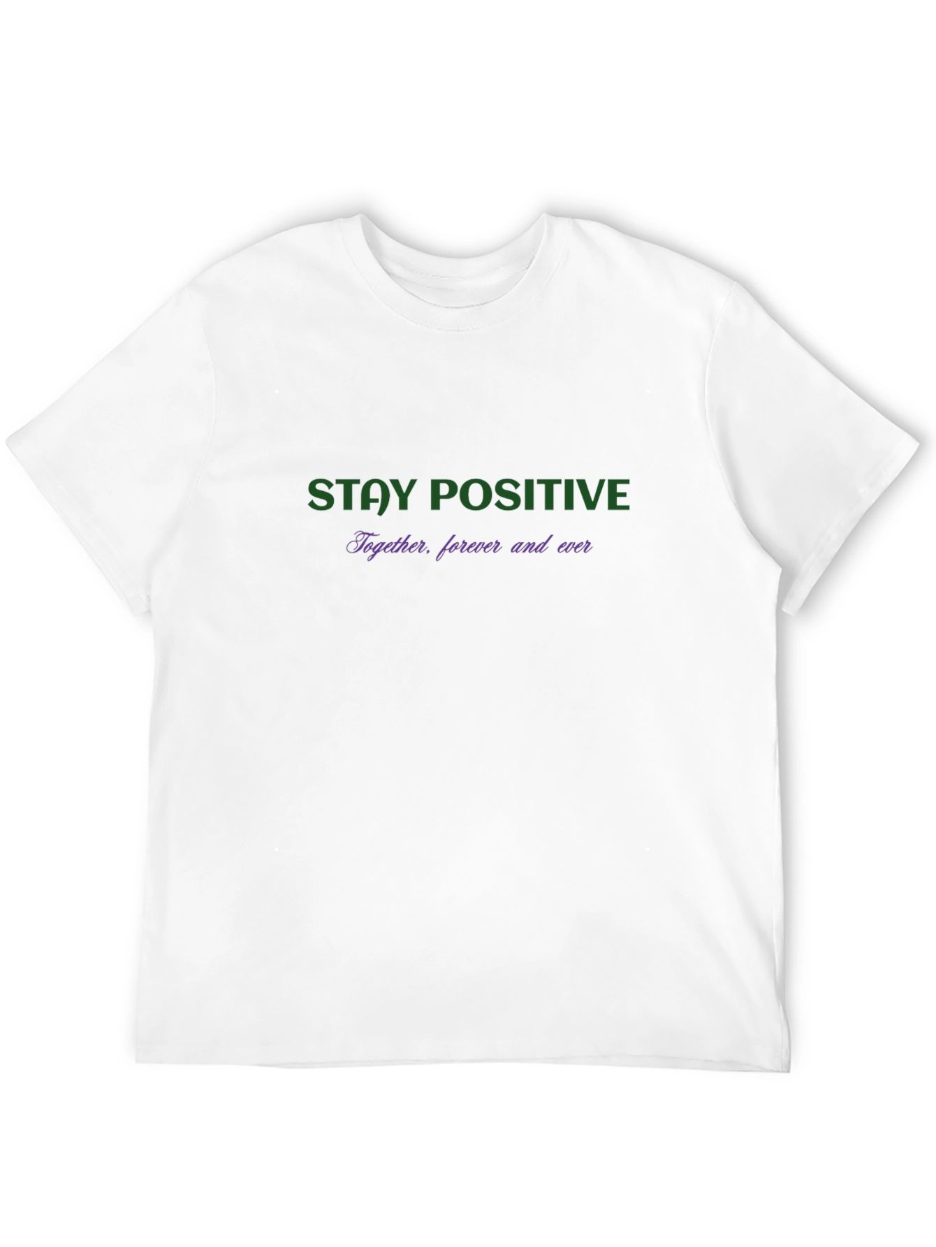 Black Stay Positive Graphic Black T-Shirt view 12