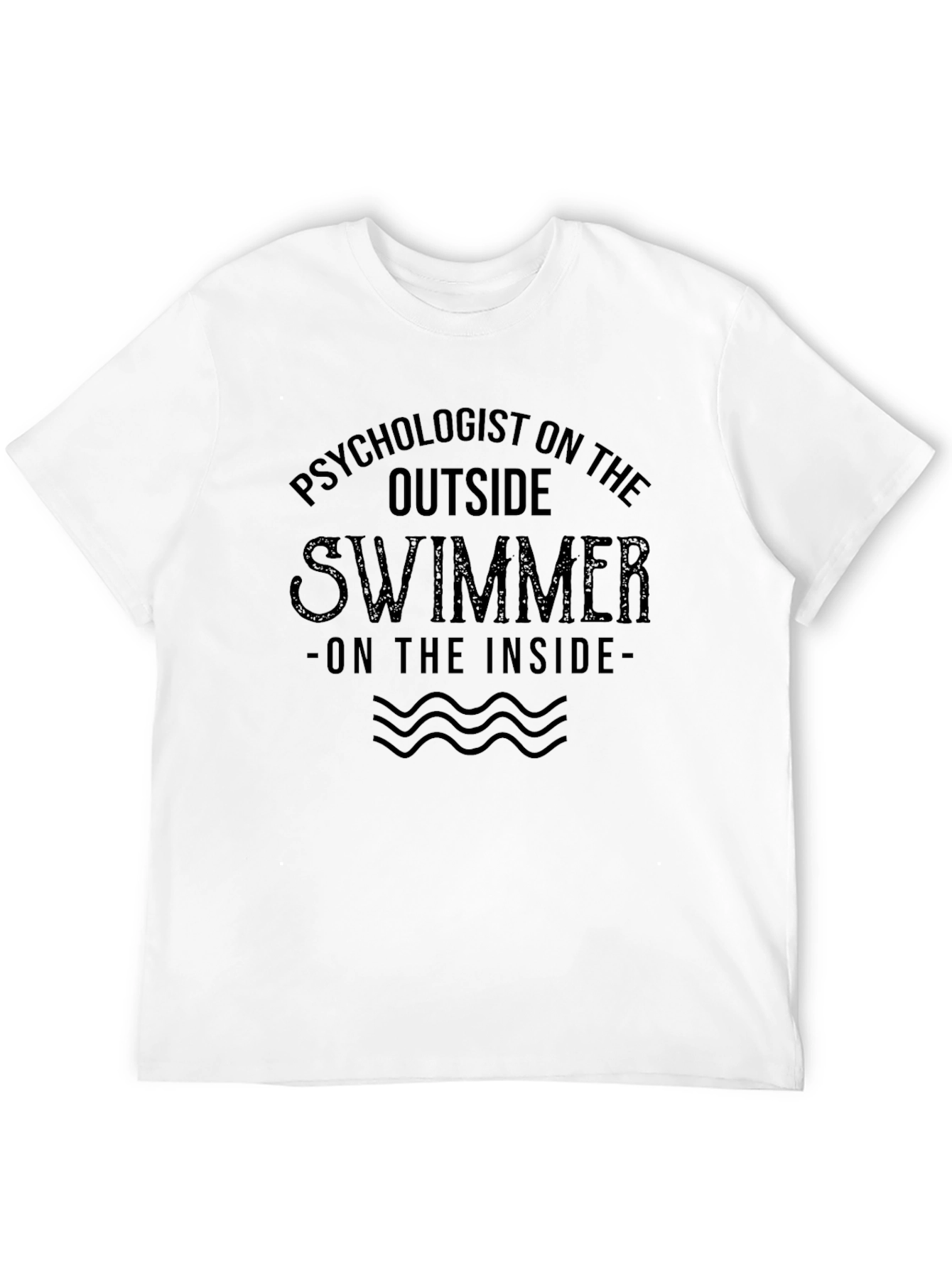 Black Psychologist Swimmer Funny T-Shirt view 12