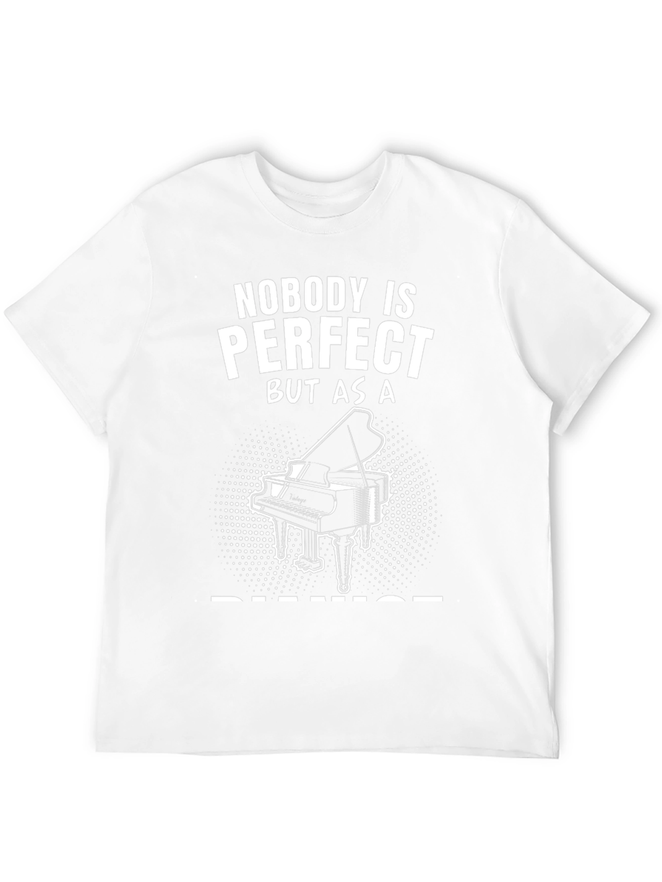 Black Nobody's Perfect Piano T-Shirt view 12