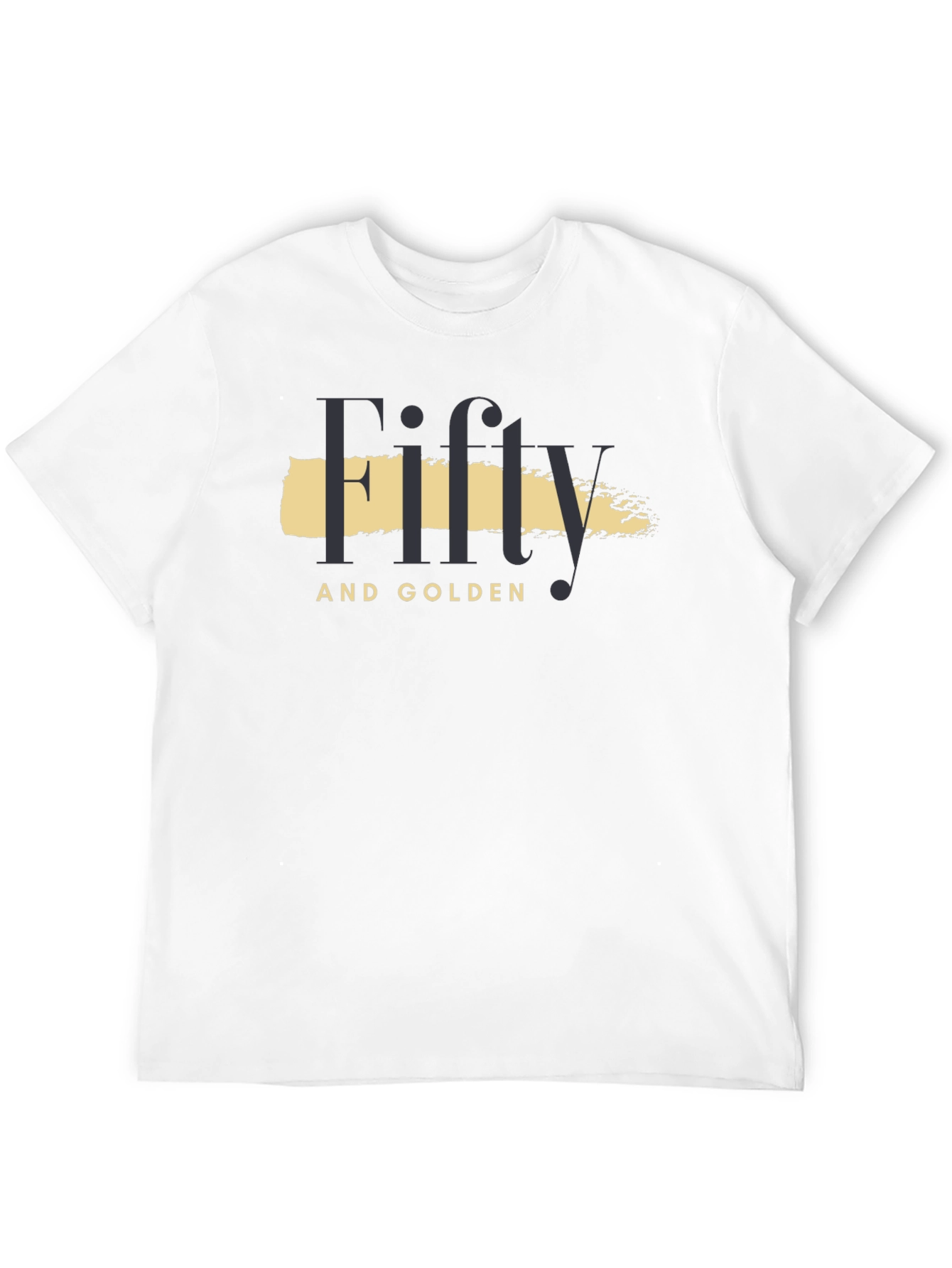 Black Fifty and Golden Black Graphic T-Shirt view 12