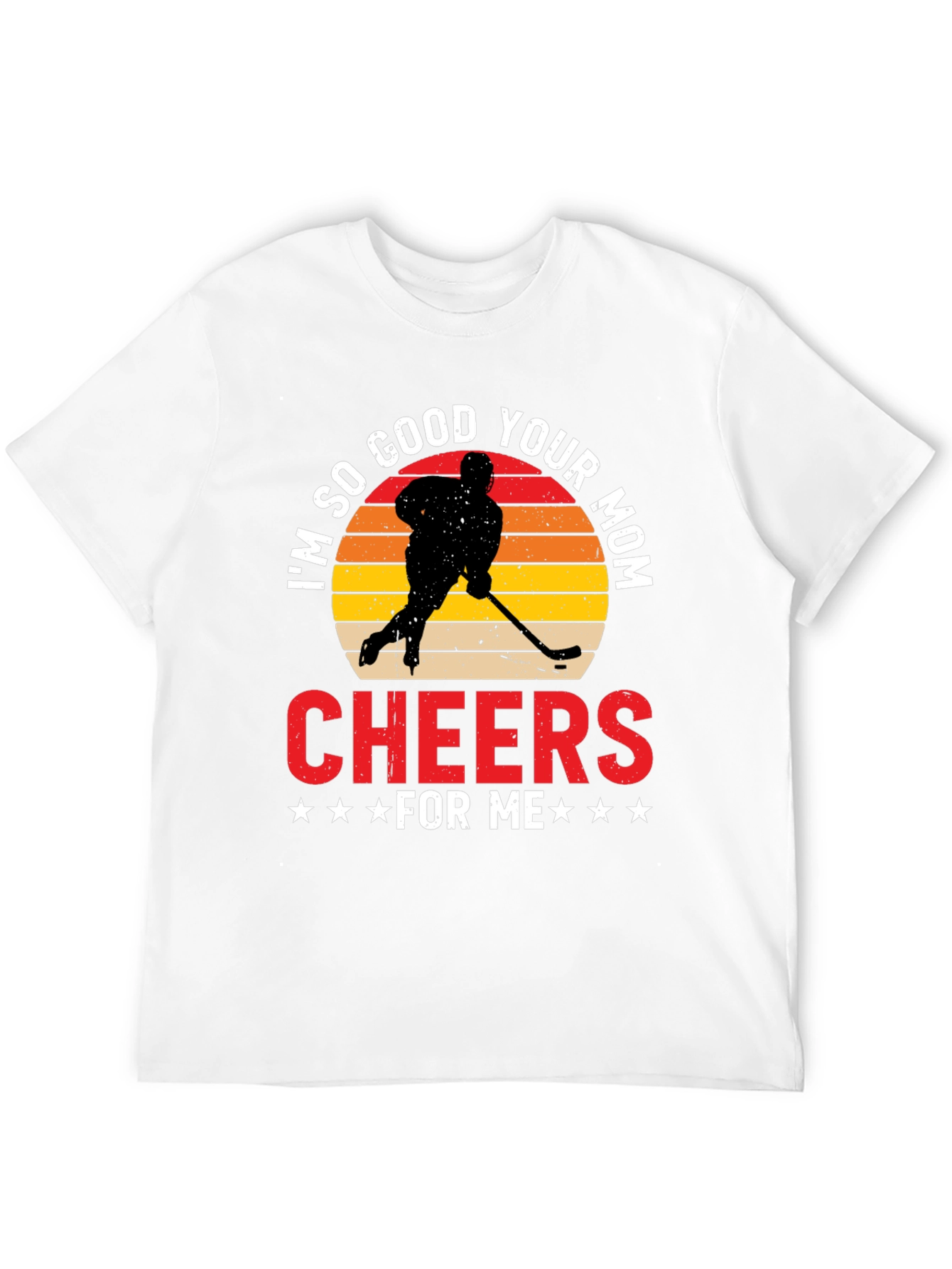 Black Funny Hockey Mom Graphic T-Shirt view 12
