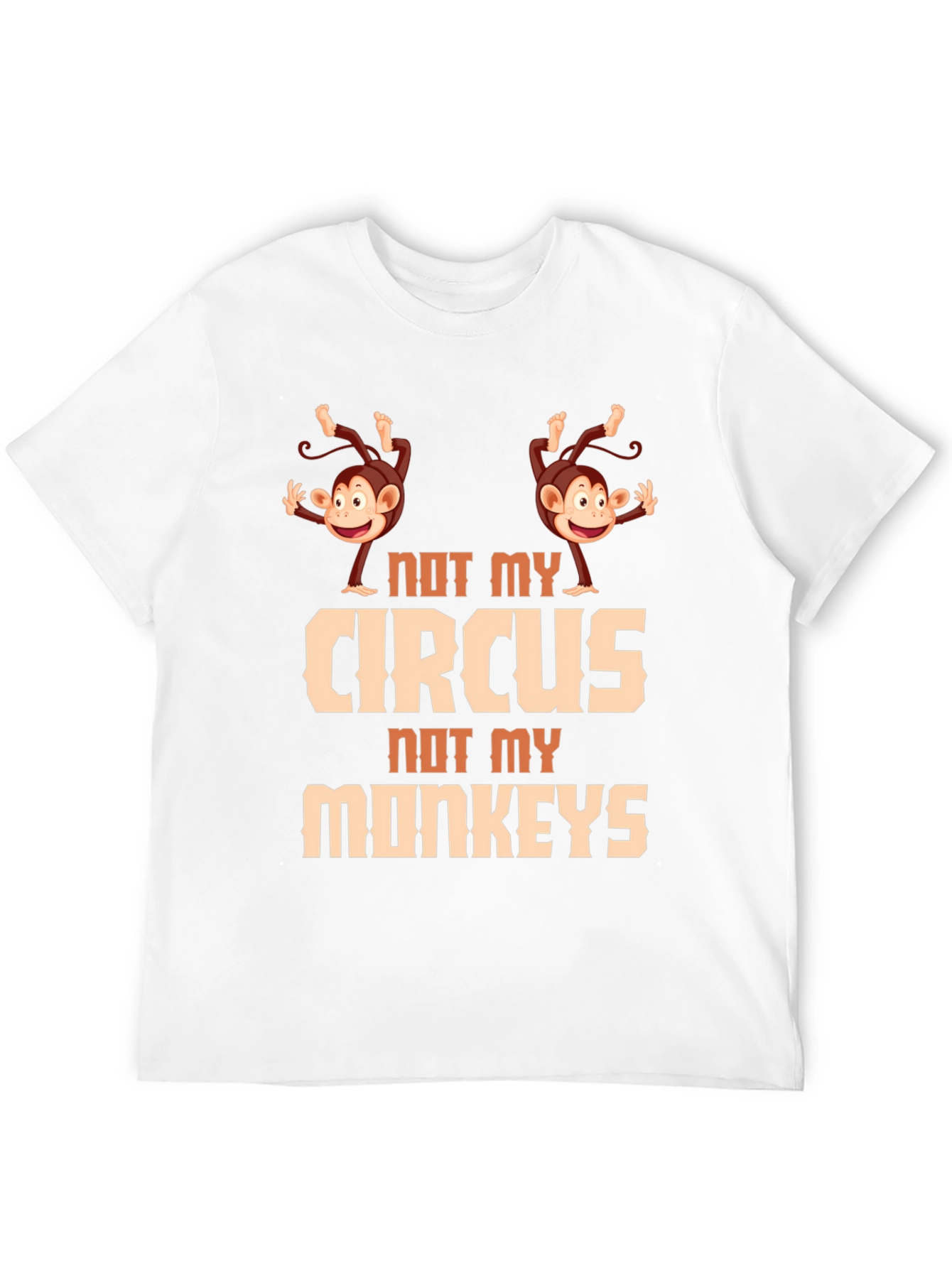 Black Not My Circus Monkeys Graphic Tee view 12