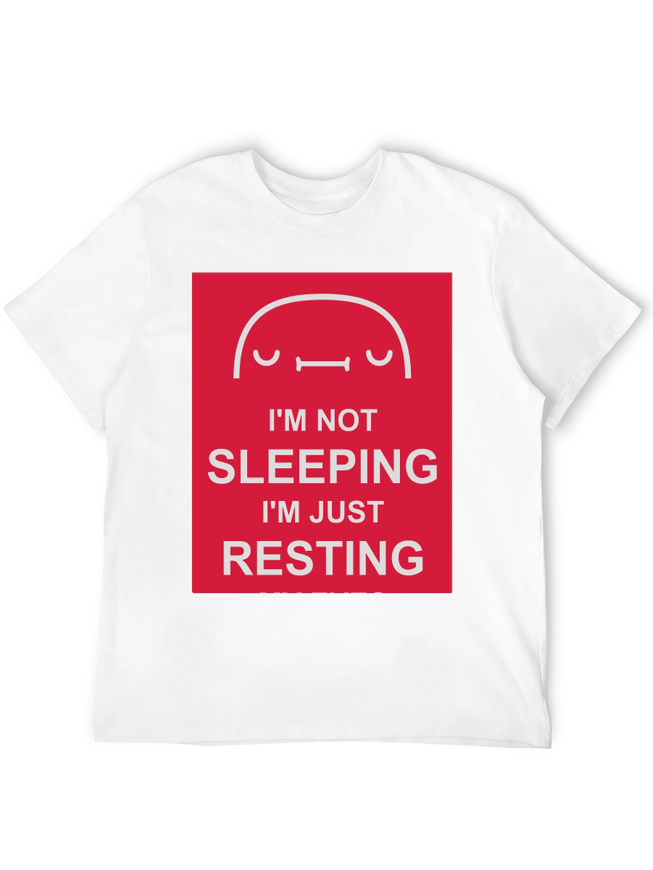 Black Funny Resting T-Shirt - I'm Not Sleeping view 12