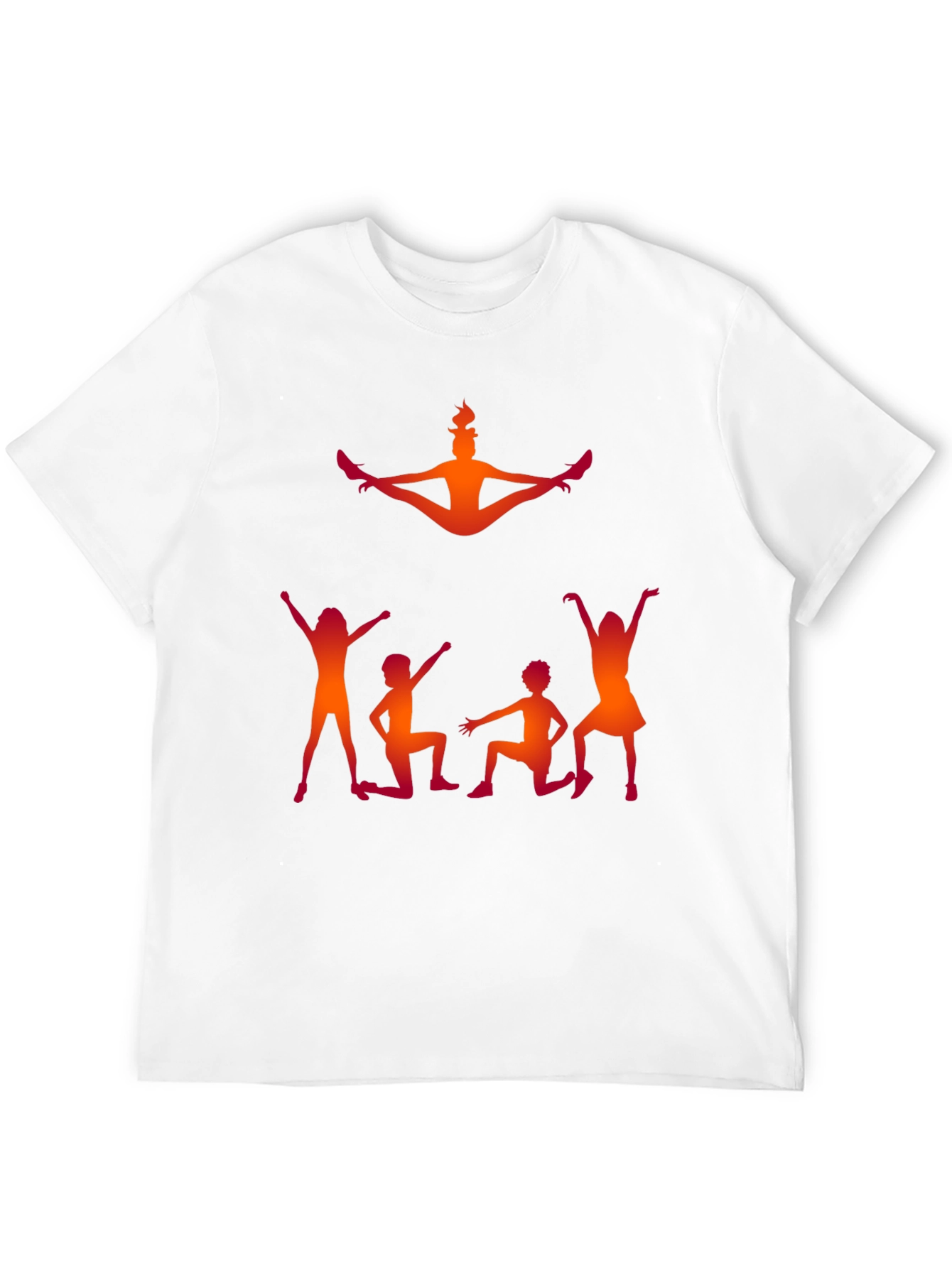 Black Gymnastics Silhouette Graphic Tee - Black Cotton Shirt view 12