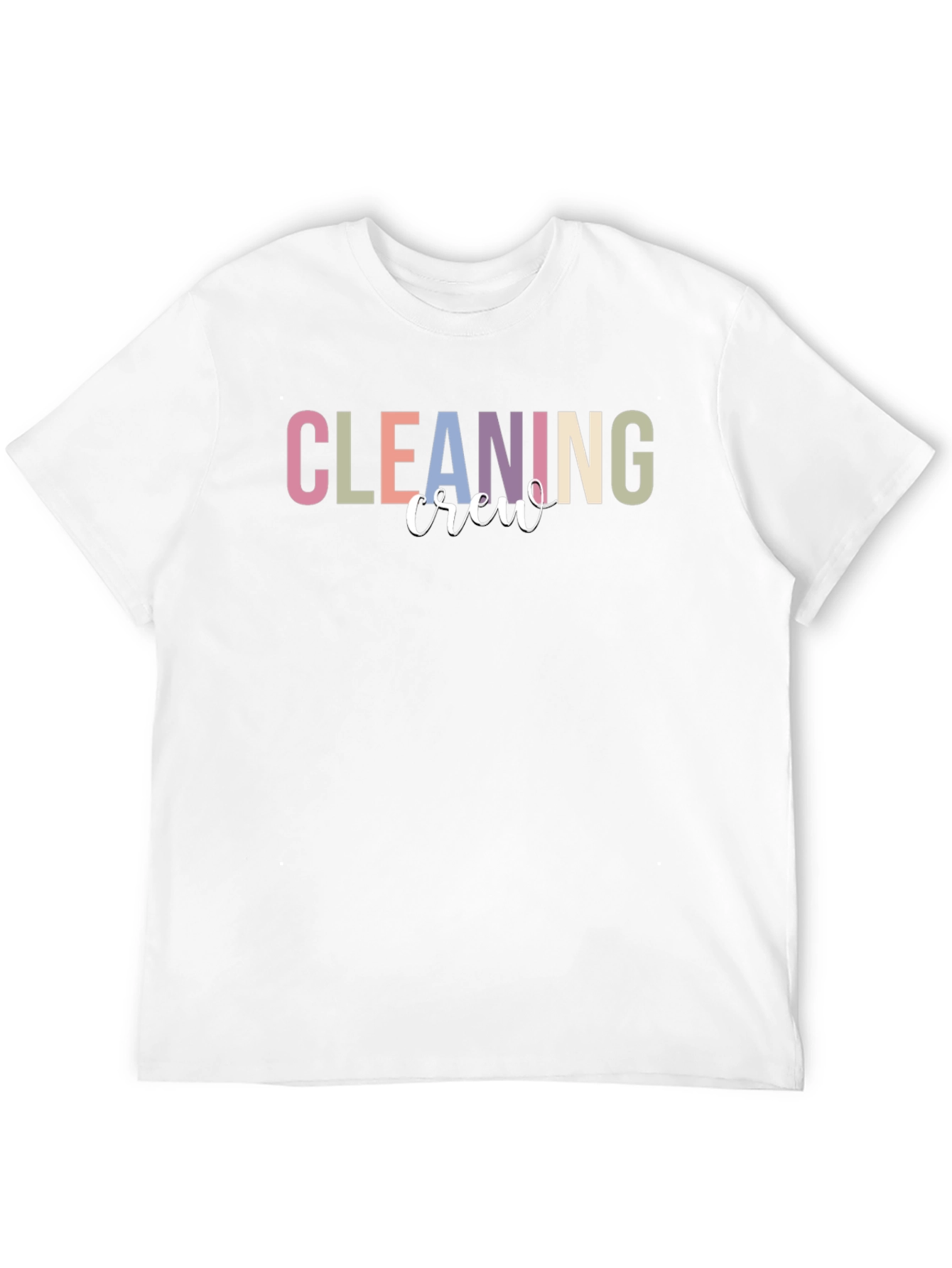 Black Cleaning Crew T-Shirt - Black Crewneck view 12