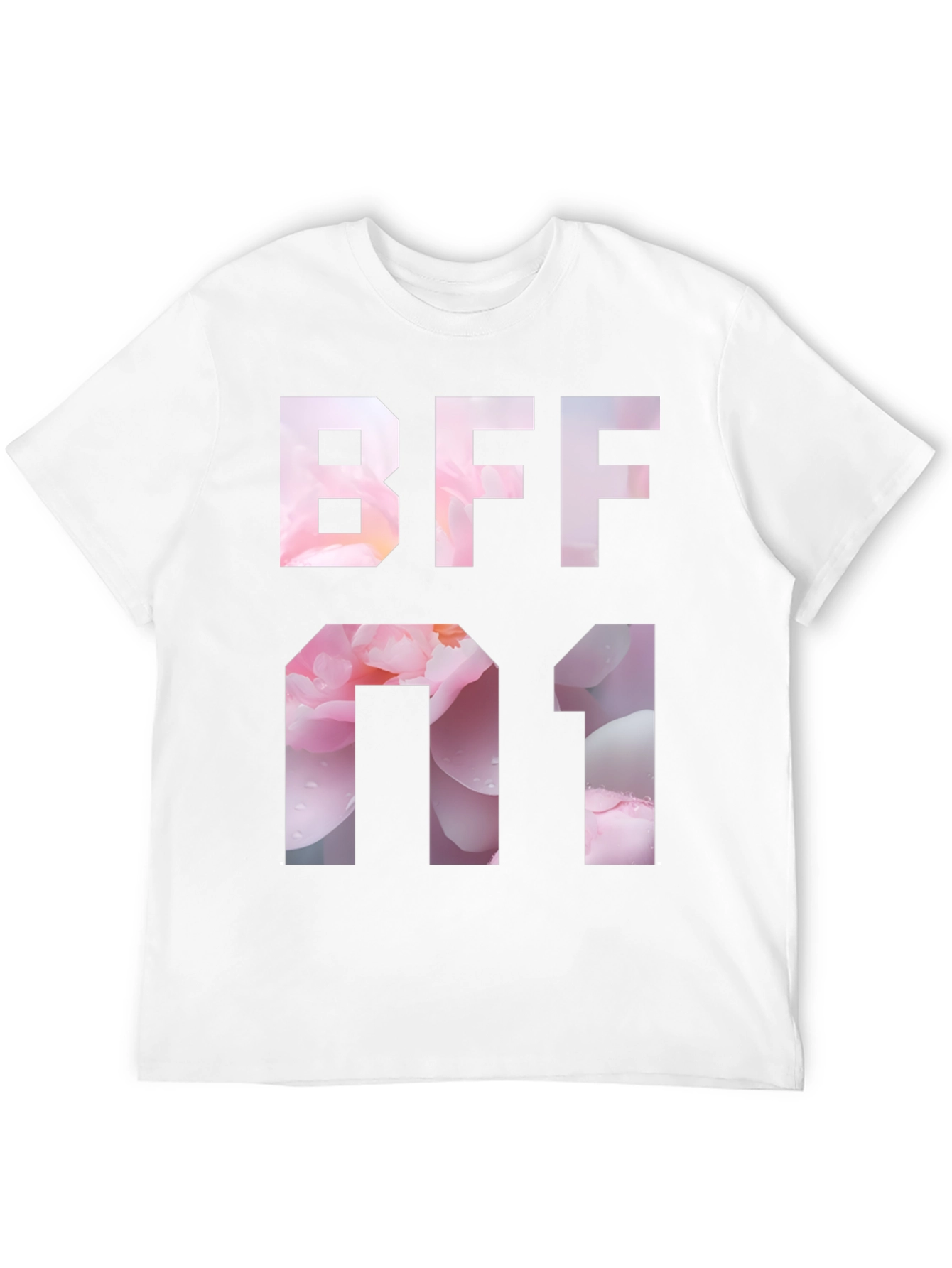 Black BFF 01 Graphic Tee - Black Short Sleeve T-Shirt view 12