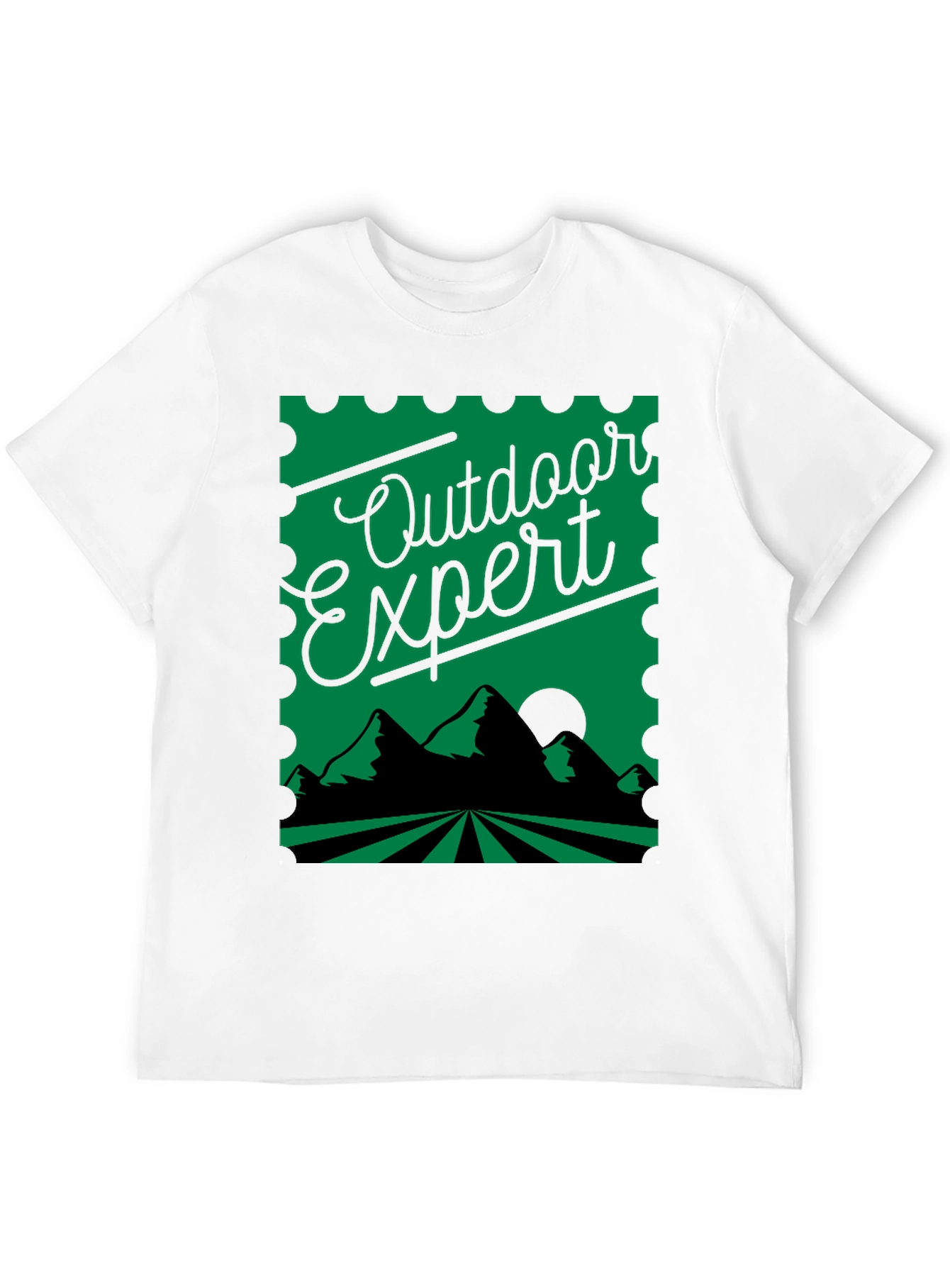 Black Outdoor Expert Graphic T-Shirt - Nature Lover Tee view 12
