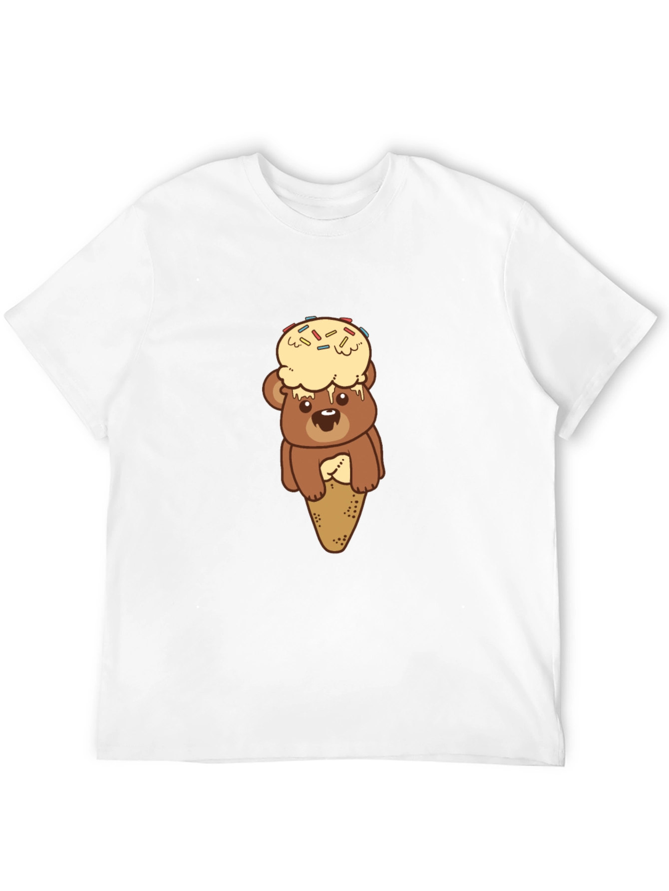 Black Bear Ice Cream T-Shirt - Novelty Tee view 12